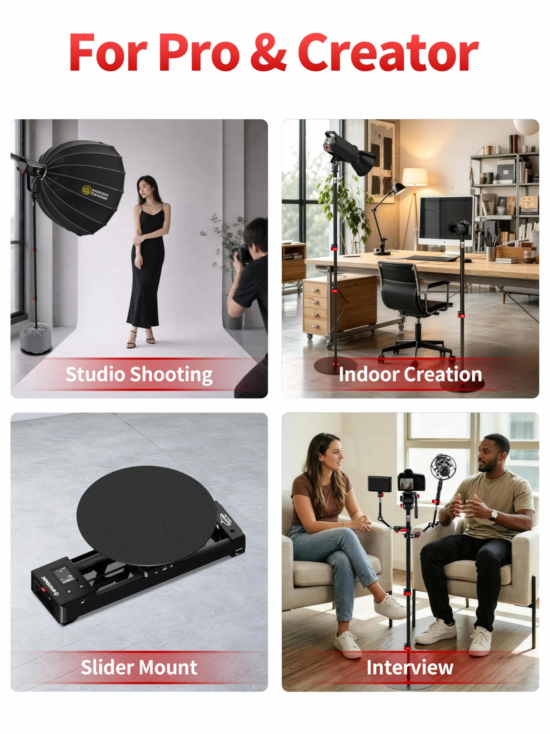 IFOOTAGE Cobra RB-A300, monopiede con base rotonda, monopiede professionale in alluminio per fotocamera con fibbia a regolazione rapida in altezza, compatibilità con fotocamere DSLR (151 cm)