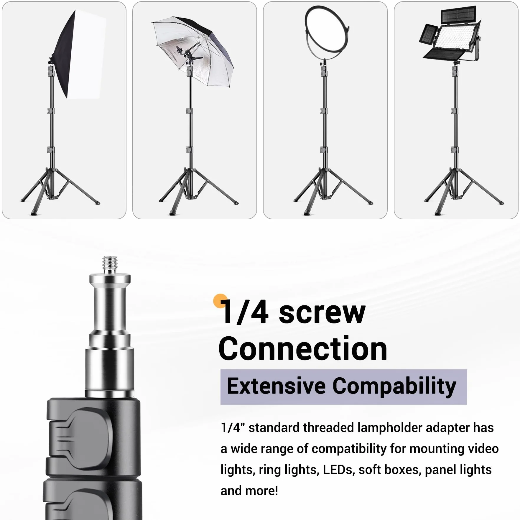 Victiv 224cm Treppiede Smartphone, Cavalletto per Smartphone con 35cm Collo D'oca & Telecomando, Tre Piedi per Telefono, Alluminio Treppiede Fotocamera Treppiedi per iPhone 17/16/15/14/13/12 Pro Max