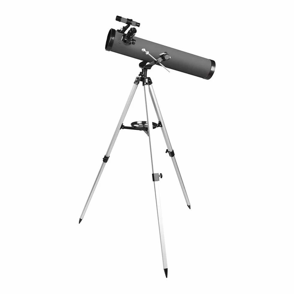 Levenhuk Blitz 76 Base Telescopio Riflettore Newtoniano da 76 mm per Appassionati e Principianti, con Treppiede e Un Ampio Set di Accessori