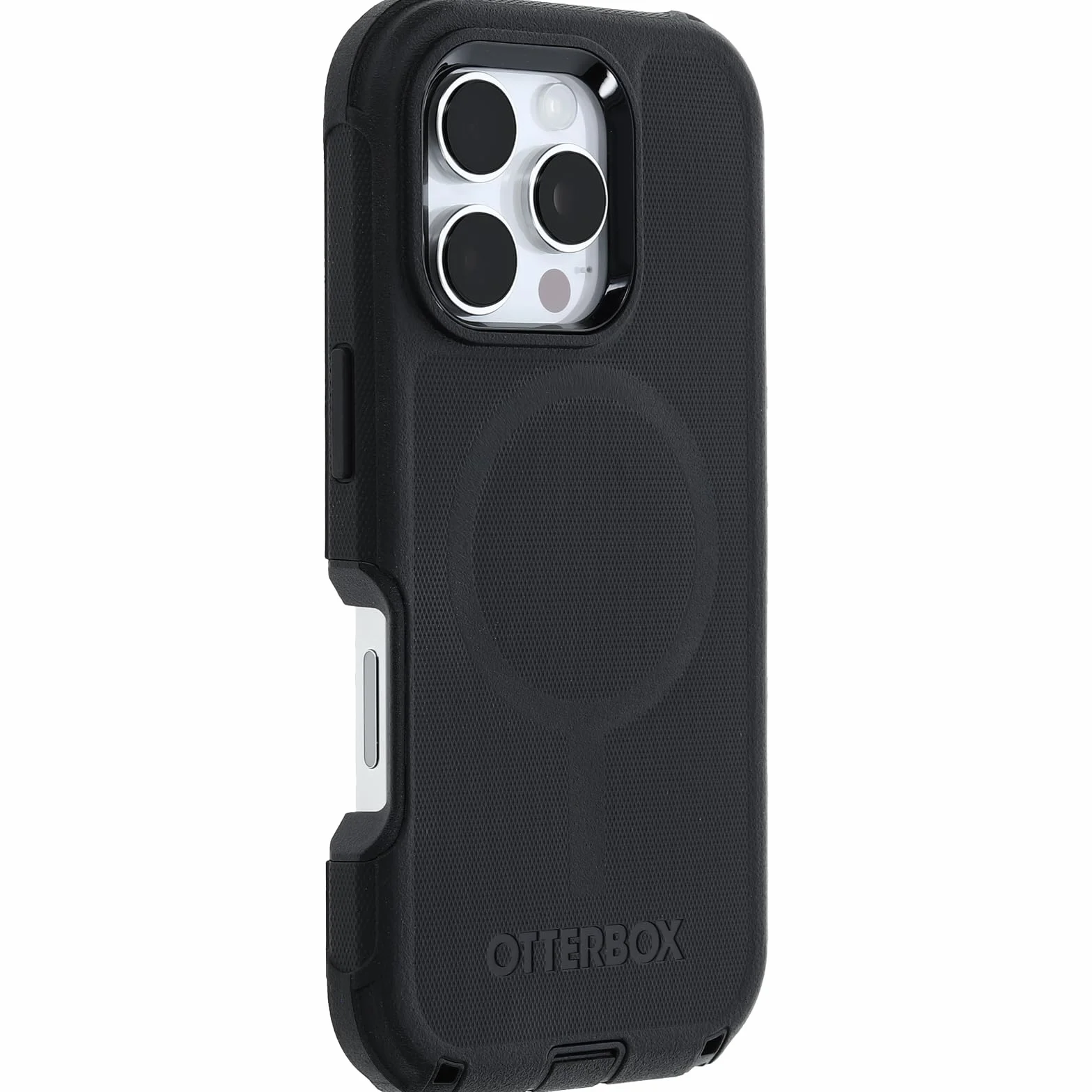 OtterBox Cover Defender Series MagSafe per iPhone 16 PRO, Custodia Protettiva Antiurto, a Prova di Caduta, Protezione Estrema, Testata 7X Norme Mil-Std 810G, Nero, Senza Retail Package