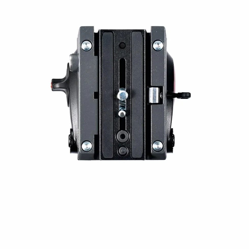 Manfrotto MVH500AH Testa Video con Base Piatta, 1 Leva Fissa, Alluminio, Nero
