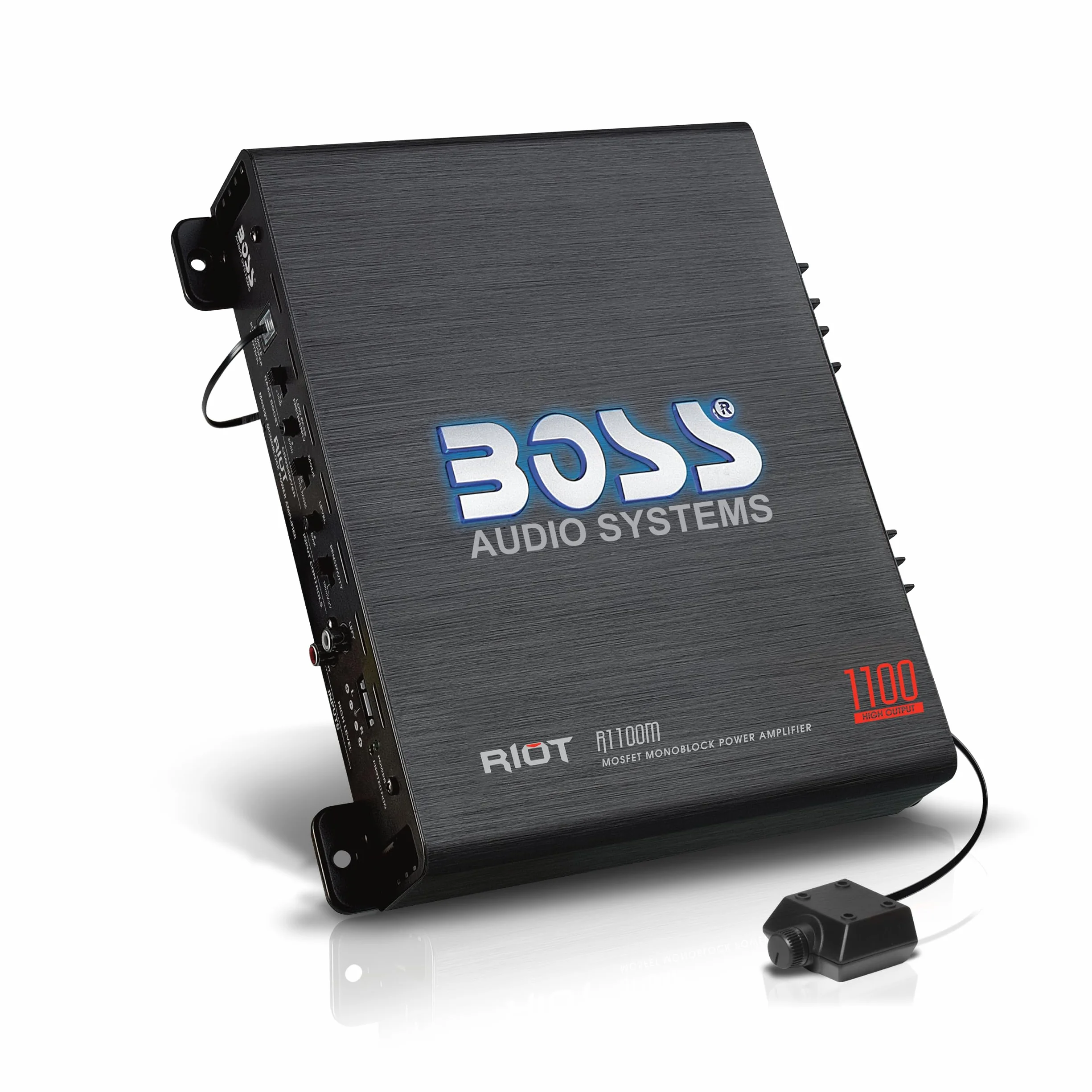 BOSS Audio Systems Amplificatore monoblocco per Auto R1100M - 1100 Uscita Elevata, 2-8 Ohm Stabile, ingressi di Livello Basso/Alto, Crossover Passa-Basso, Alimentazione MOSFET