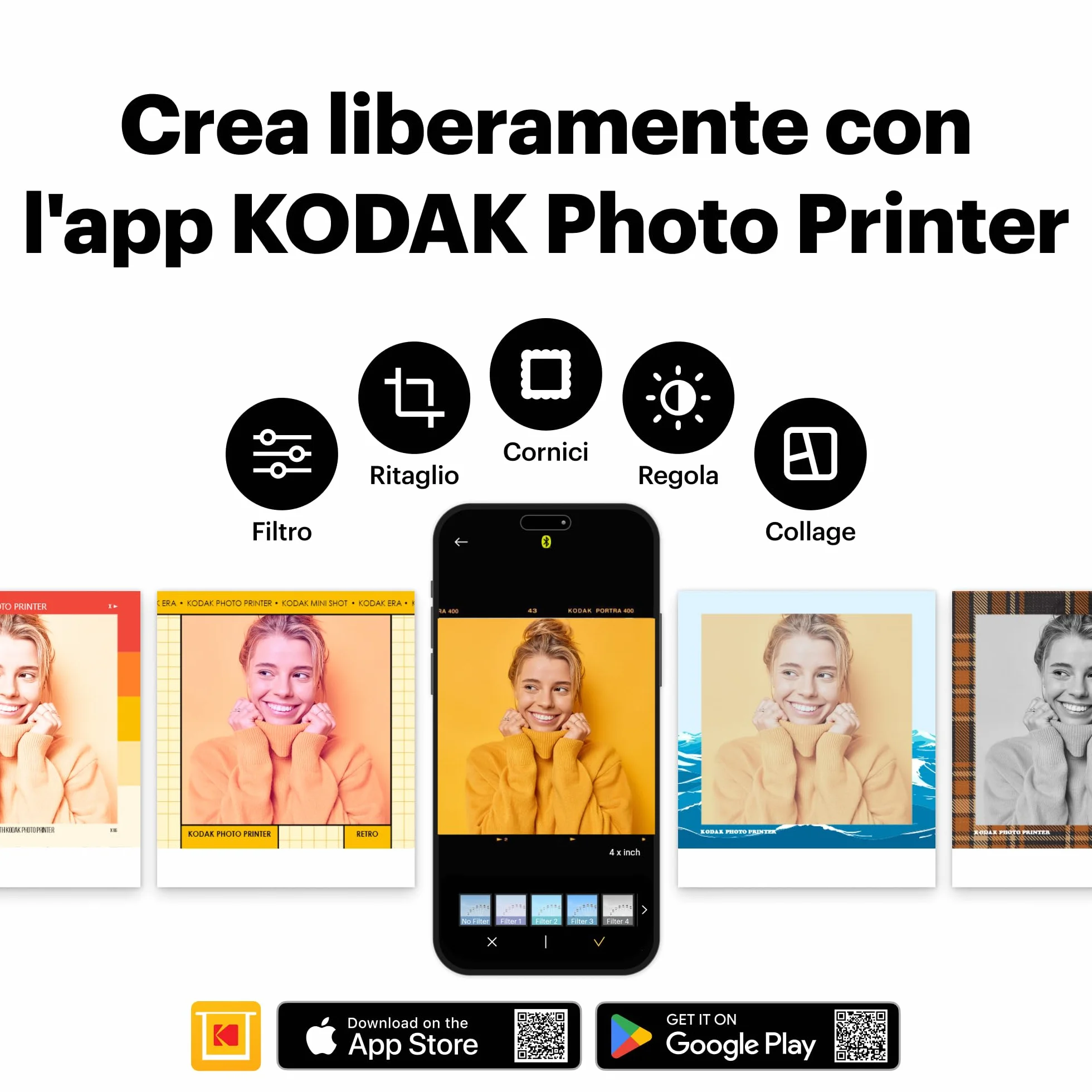 Kodak Mini Shot Combo 3 Retro - C300R, Giallo