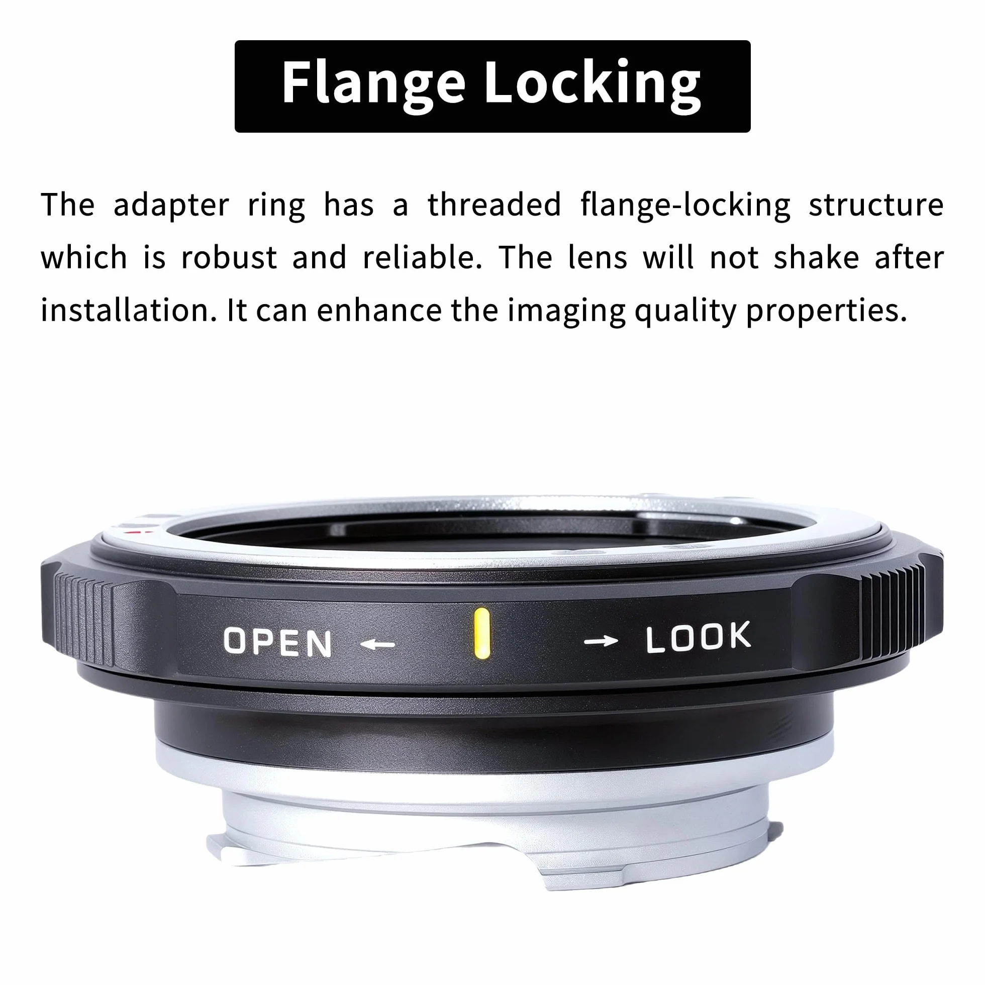 Anello adattatore per montaggio obiettivo compatibile con obiettivo Contax Yashica CY per fotocamera Leica M
