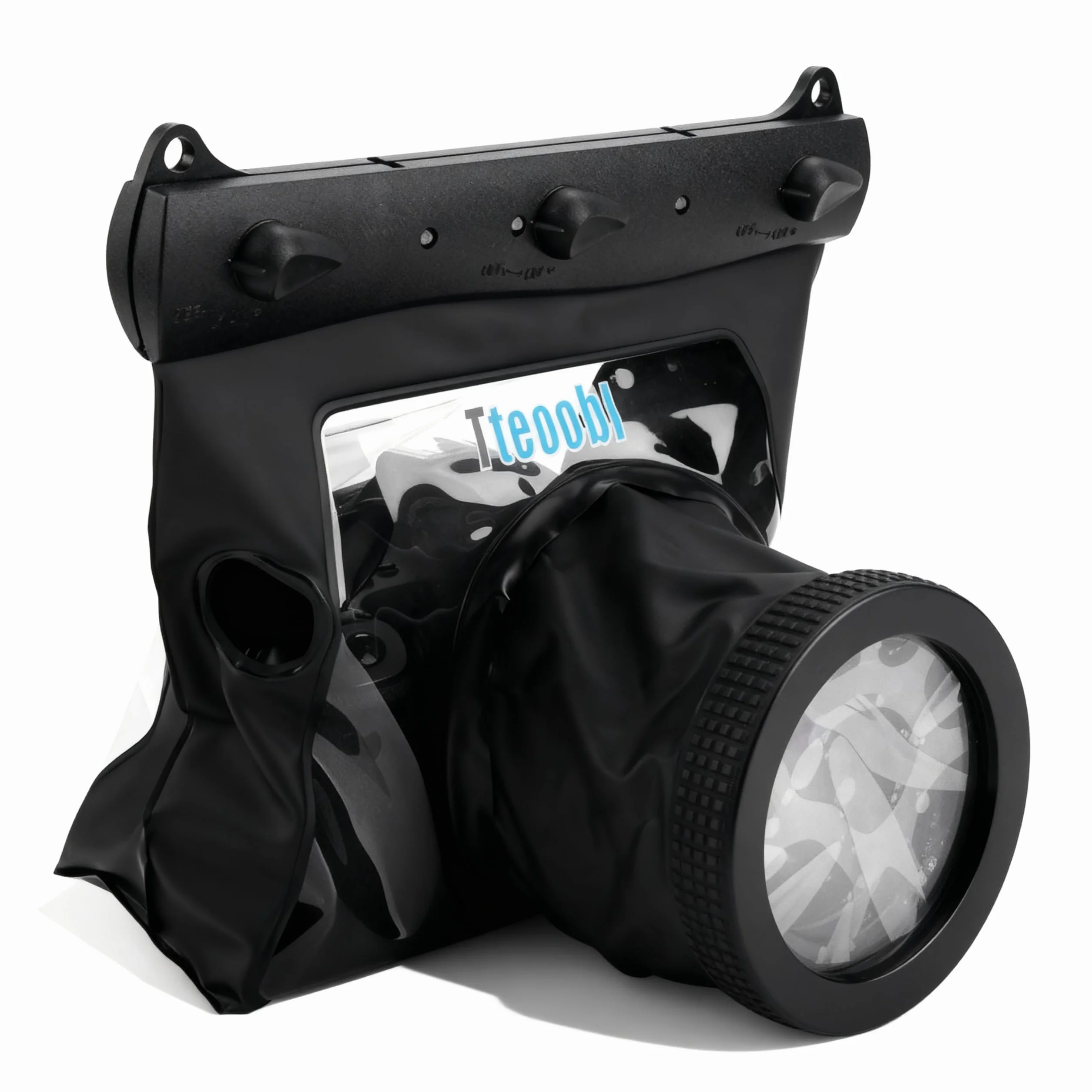 Sxhlseller Custodia da Immersione Subacquea Impermeabile Universale Portatile 20M per Fotocamere DSLR (Nero)