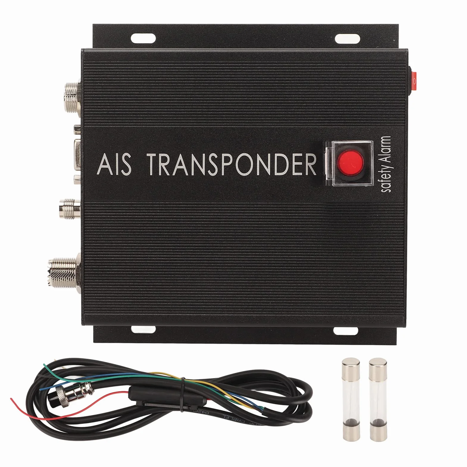 Elprico Ricetrasmettitore AIS Marino, Transponder Doppio Canale 156,025-162,025 MHz z Przyciskiem SOS