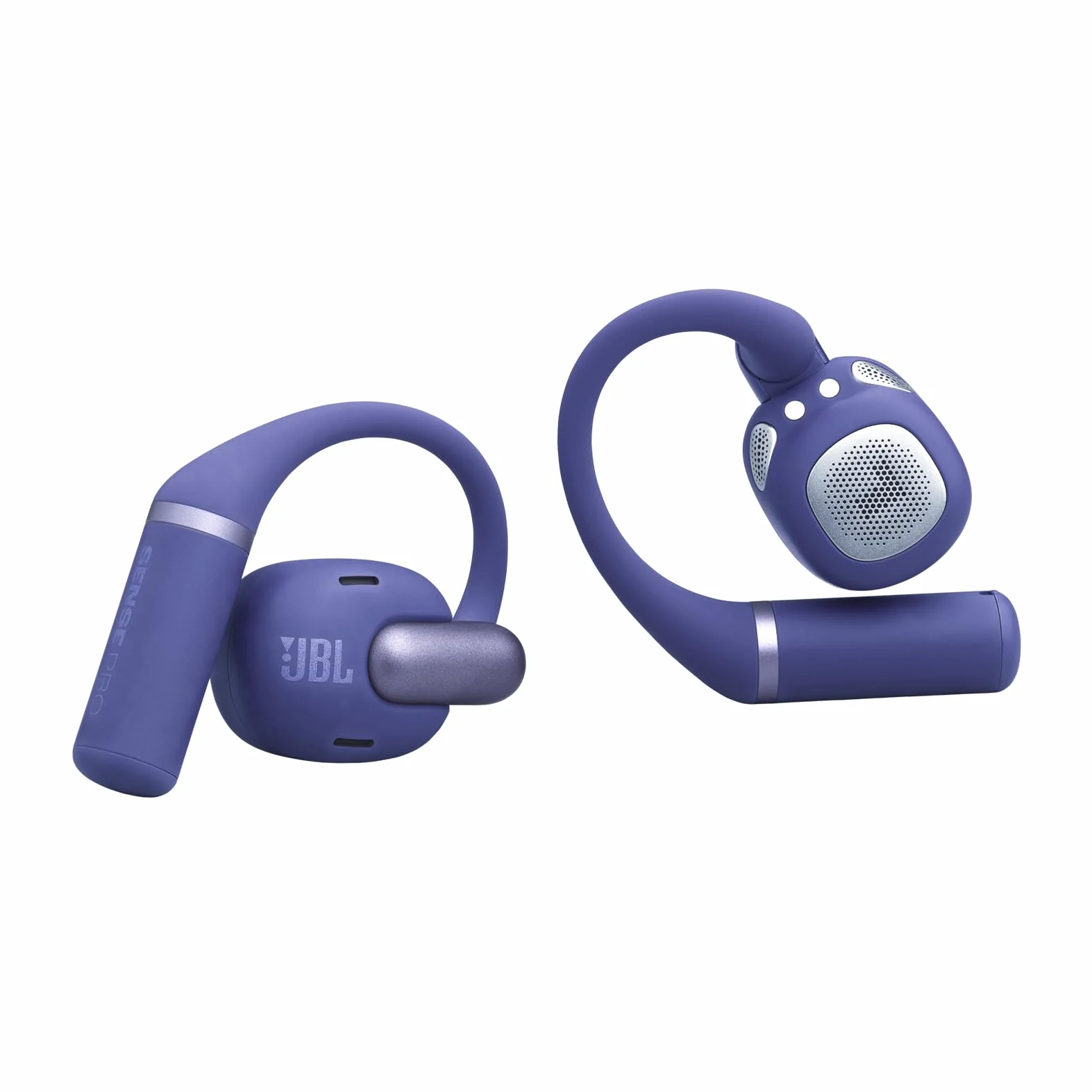 JBL Sense Pro Cuffie Open-Ear True Wireless, Hi-Res Audio, fino a 38 Ore di Autonomia, Resistenti ad Acqua e Polvere IP54, Tecnologia JBL OpenSound e Spatial Sound, Blu