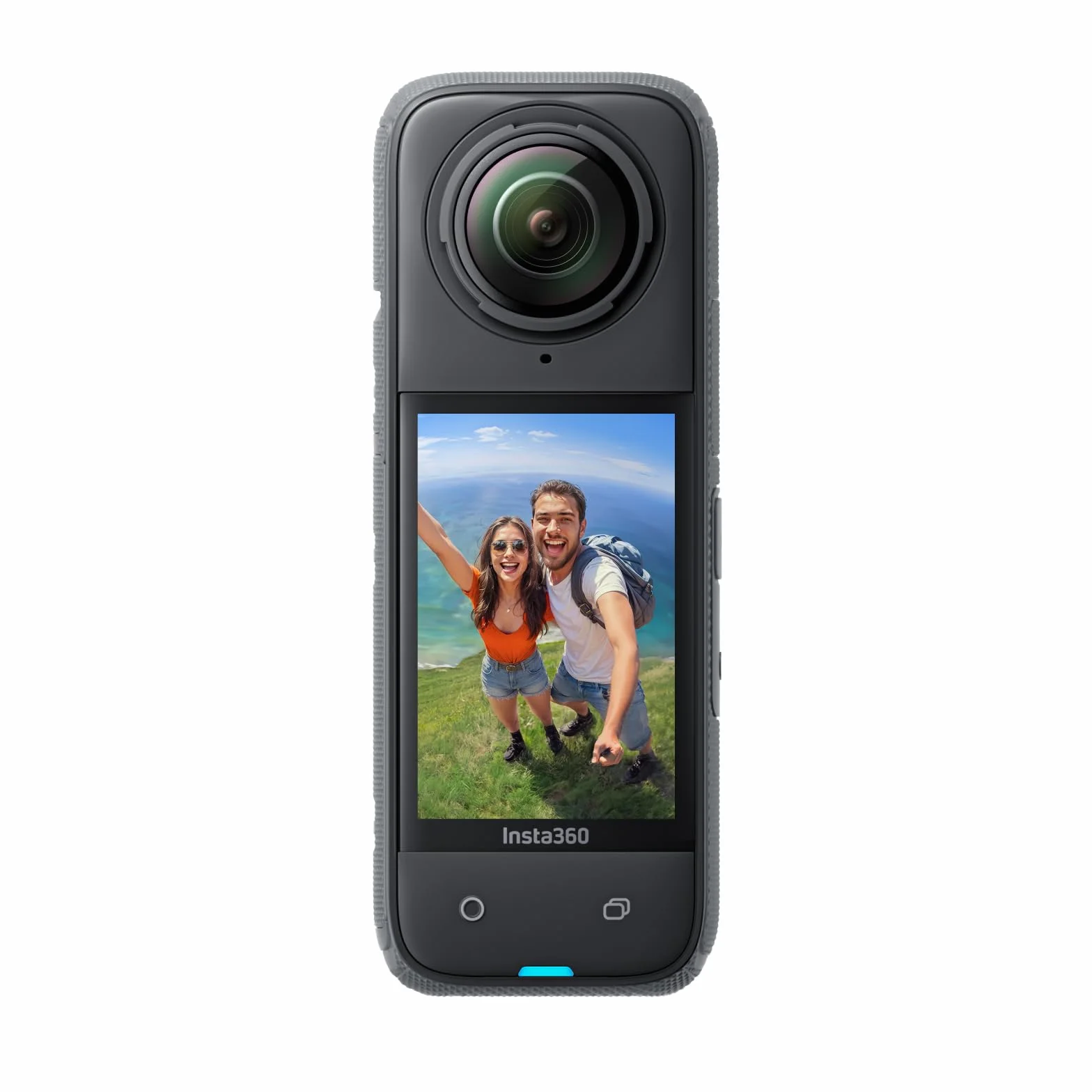 Insta360 X4 Pack Standard - Action Cam 360° 8K Impermeabile, Video Grandangolari in 4K, Effetto selfie stick invisibile. Protezioni Lenti Rimovibili, Autonomia Batteria 135 min, Editing IA