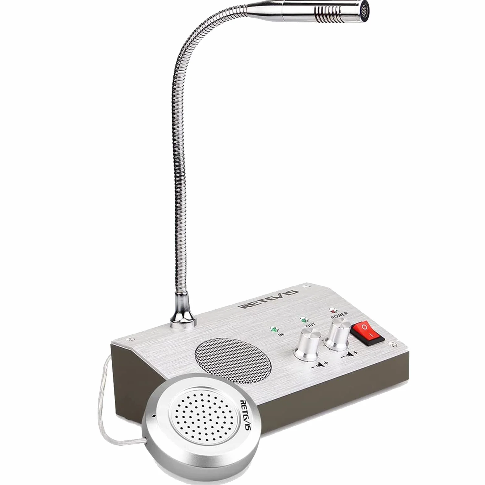 Retevis RT9908 Sistema Citofono Finestra Bidirezionale Altoparlante Ufficio Ospedale Banca Negozio Biglietteria
