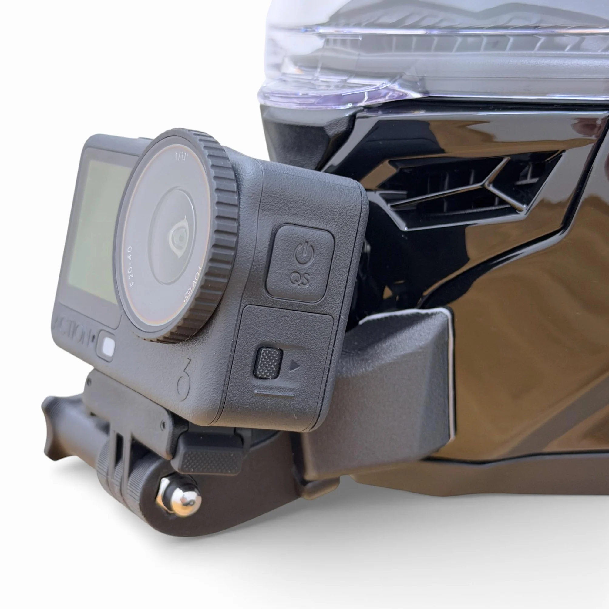 Action Cam Chin Mount per caschi da moto, compatibile con GoPro, DJI, Insta360 (Set, Scorpion EXO-1500)