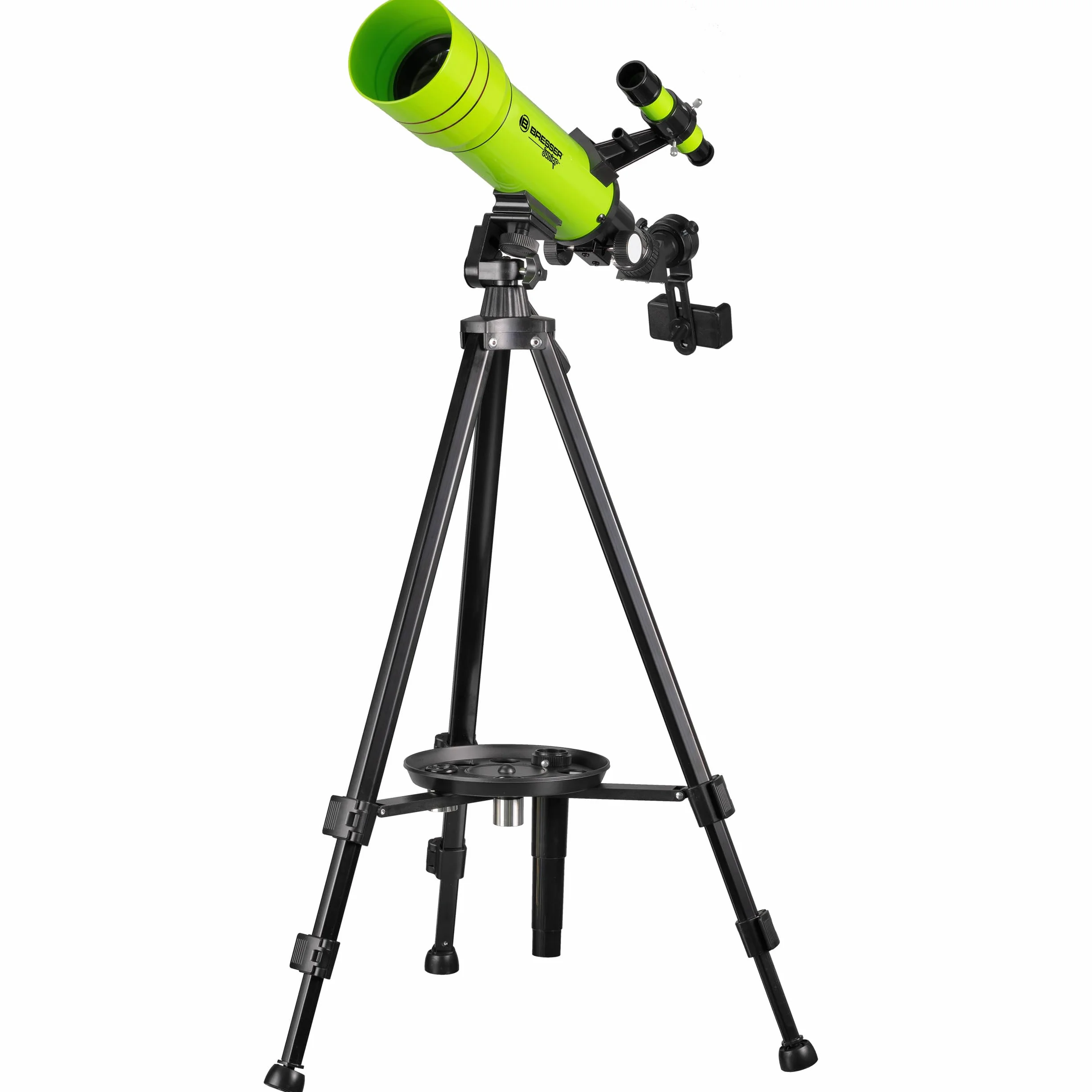 Bresser Telescopio per bambini Junior 70/400 telescopio per bambini dai 8 anni in su, astronomia principianti, telescopio con zaino, accessori e supporto per smartphone, cielo notturno, verde