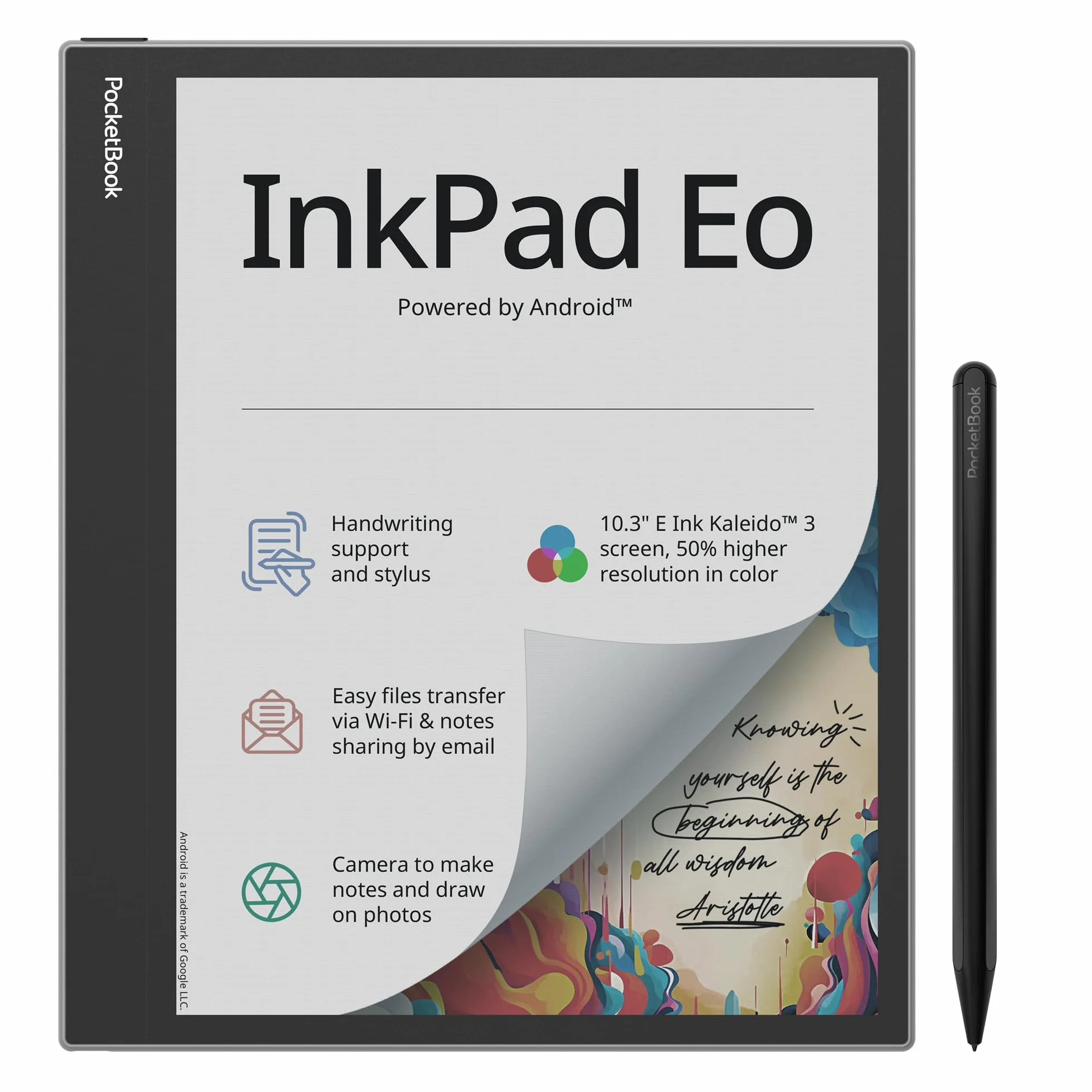 Ebook PocketBook InkPad Eo 10 3 E-Ink Kaleido 3 64GB WI-FI Mist Gray