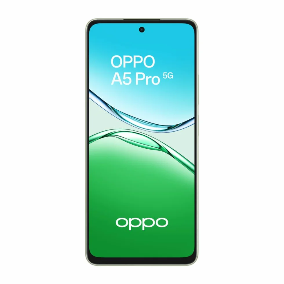 OPPO A5 Pro 5G Smartphone, Foto AI 50MP, Frontale 8MP, Display 6.67” 120HZ LCD HD+, 5800mAh, RAM 8(Esp4GB/6GB/8GB)+ROM 256GB (esp1TB), IP69, Olive Green