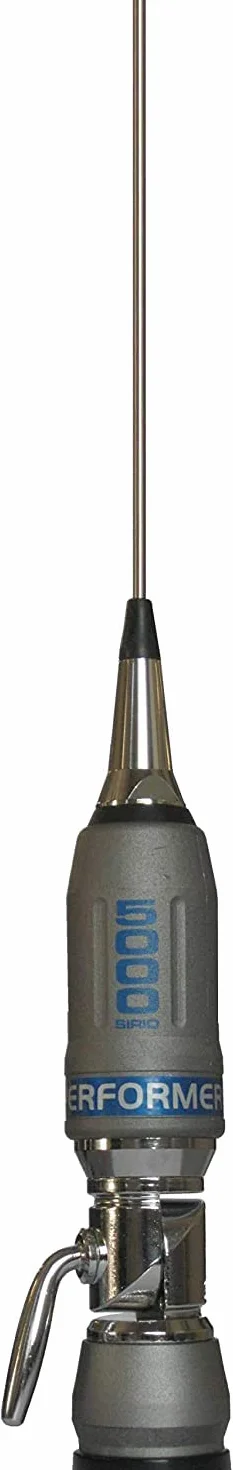 Sirio Antenne P-5000 PERFORMER, Antenna CB Veicolare, Frequenza 27-30MHz, Potenza Massima 5000 Watts (CW) Short Time, Stilo Inox, Inclinabile 180°, Altezza 1,965mt, Cavo 4mt in dotazione