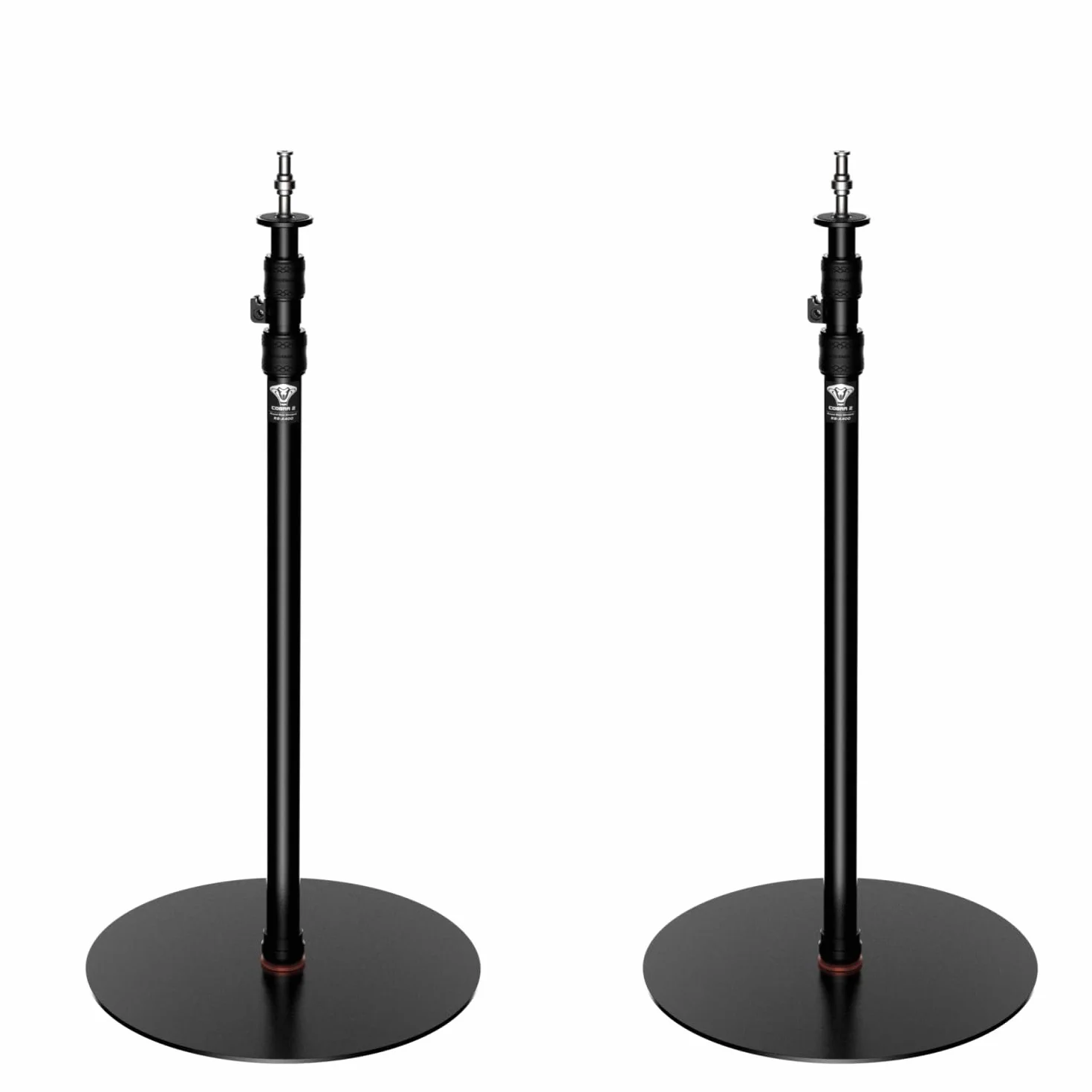 IFOOTAGE Cobra 2 RB-A400 Monopiede Professionale per Fotocamera in Alluminio, Base Ponderata e Altezza Regolabile,Supporto per Pavimento,Supporto Leggero,Diametro Base: 2 Pezzi/40cm