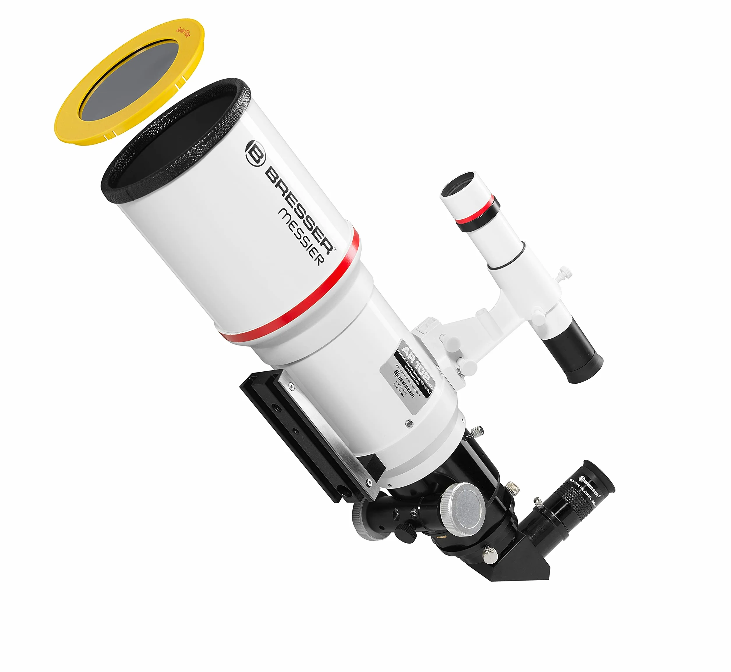 BRESSER 4802460 Messier Ar-102 X S/460 Hexafoc Tubo Ottico, Bianco