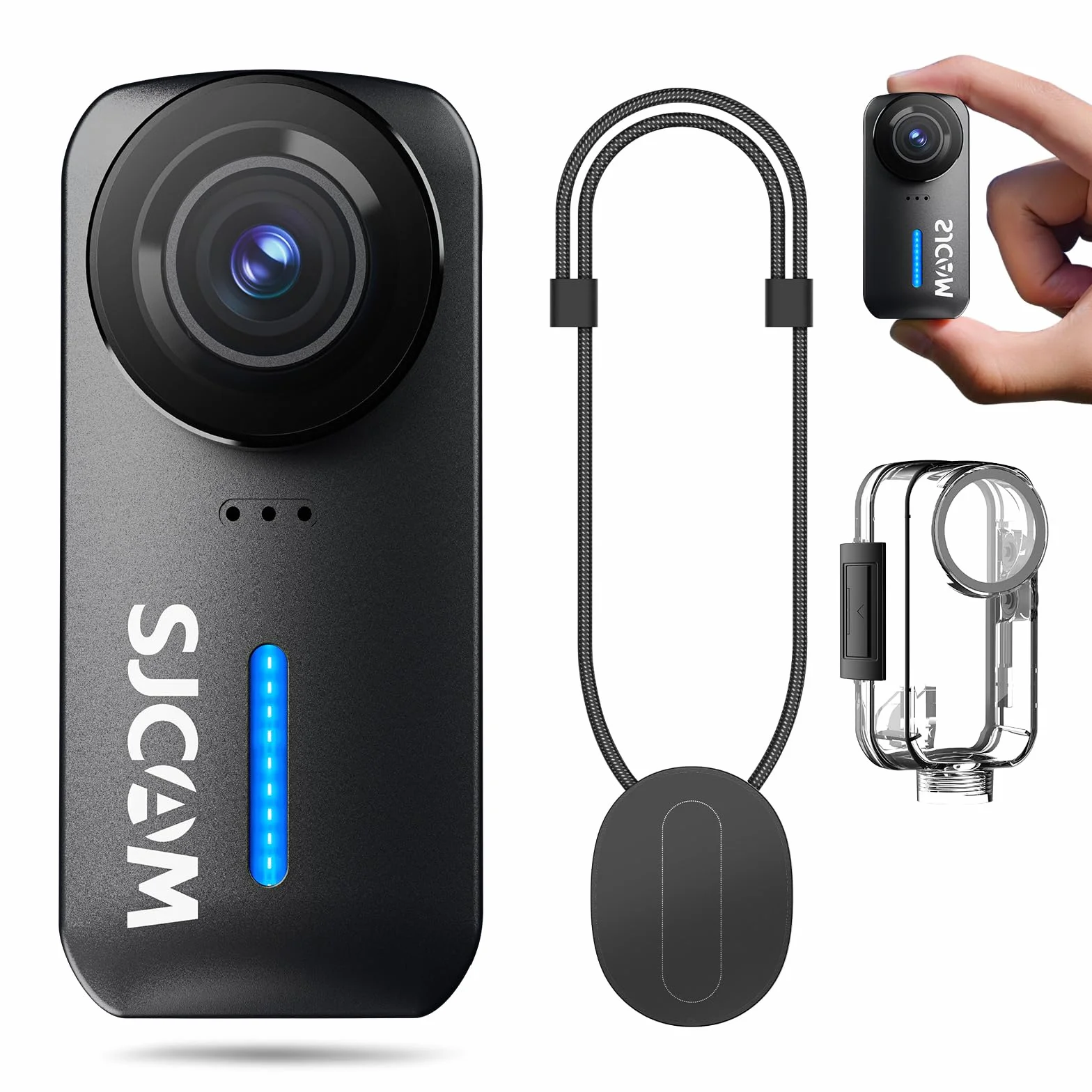 SJCAM C110Plus Magnetic Combo 4K Pocket Action Cam FOV 170° Nero
