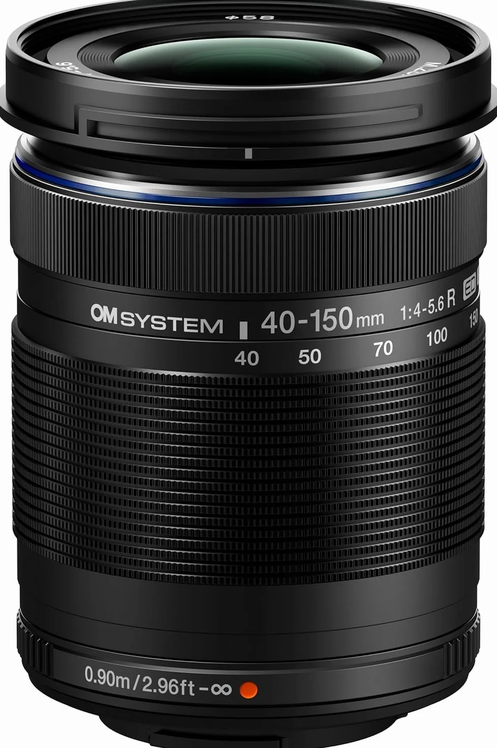 OM SYSTEM M.Zuiko Digital ED 40-150mm F4-5.6, teleobiettivo zoom, adatto a tutte le fotocamere MFT (modelli Olympus OM-D e PEN, Panasonic serie G), nero