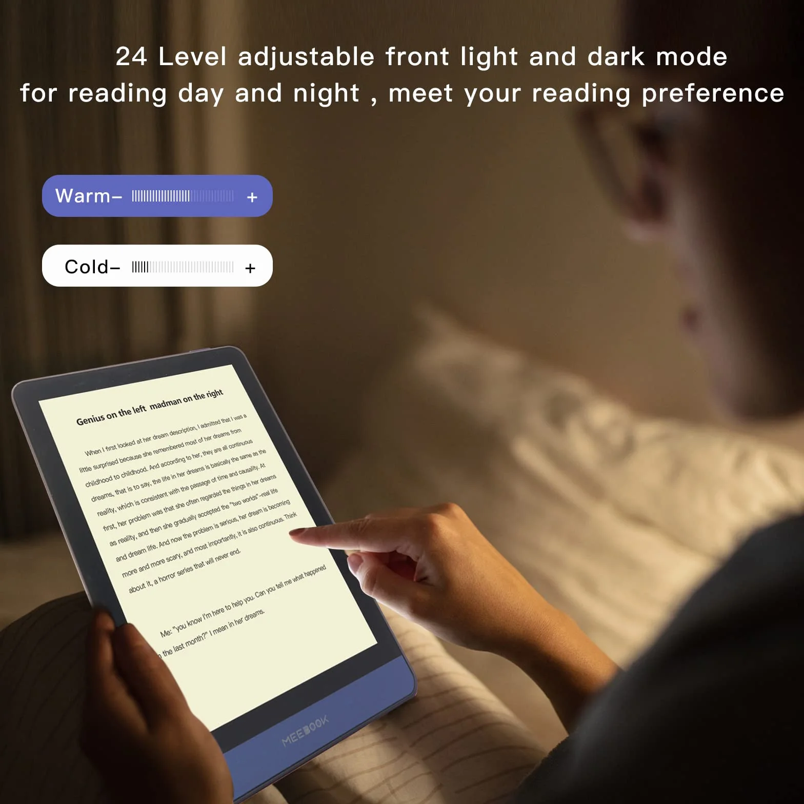 Meebook E-Reader M6 | 6' Eink Carta Schermo 300PPI | intelligente regolabile | Android 11 | Ouad Core | Libri audio|Google Play Store | 3GB+32GB di spazio di archiviazione | Slot Micro-SD | Viola