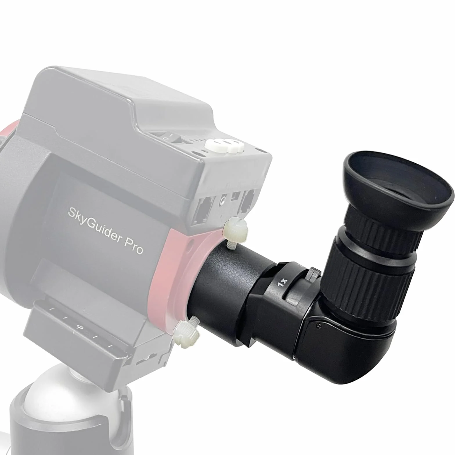 Visore ad angolo retto per cannocchiale polare con adattatore in metallo: cristallino e facile allineamento polare | Diottria integrata (zoom 1x-2x) - mirino a 90 gradi per fotocamera e telescopi