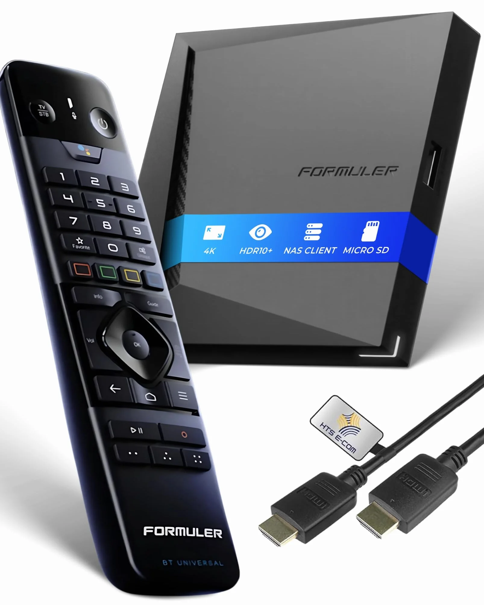 Formuler Z11 PRO MAX 4K BT1-Edition Android 11 OTT Media Player, 4K UHD HDR10+ Smart OTT IP Media Streaming Box, WLAN, BT Telecomando, Widevine L1 Support, MYTVOnline3 App, HTS e-com cavo HDMI