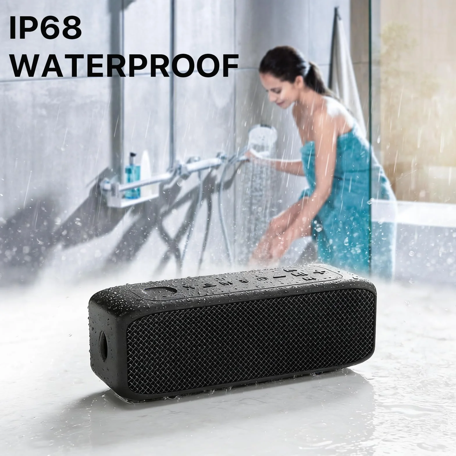 NOBIS Cassa Bluetooth 20W, Cassa Bluetooth Portatile IP68, Fino A 24H Di Riproduzione, Accoppiamento TWS, Bluetooth 6.0, Modalità EQ, Chiamate Vivavoce Con Controllo App Per Esterno e Casa