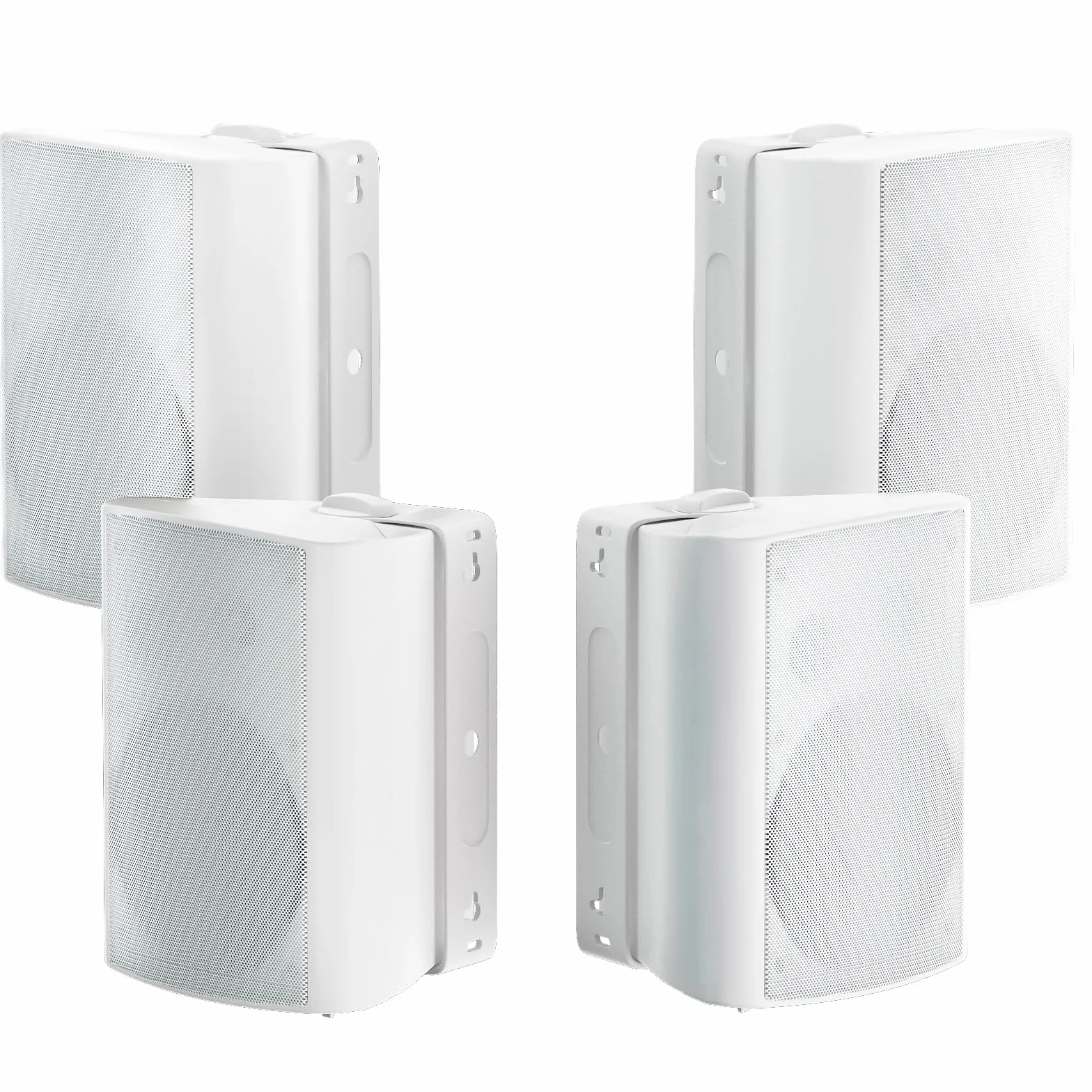 Herdio 600W 6,5" Bluetooth Altoparlanti da esterno 4 pezzi bianco