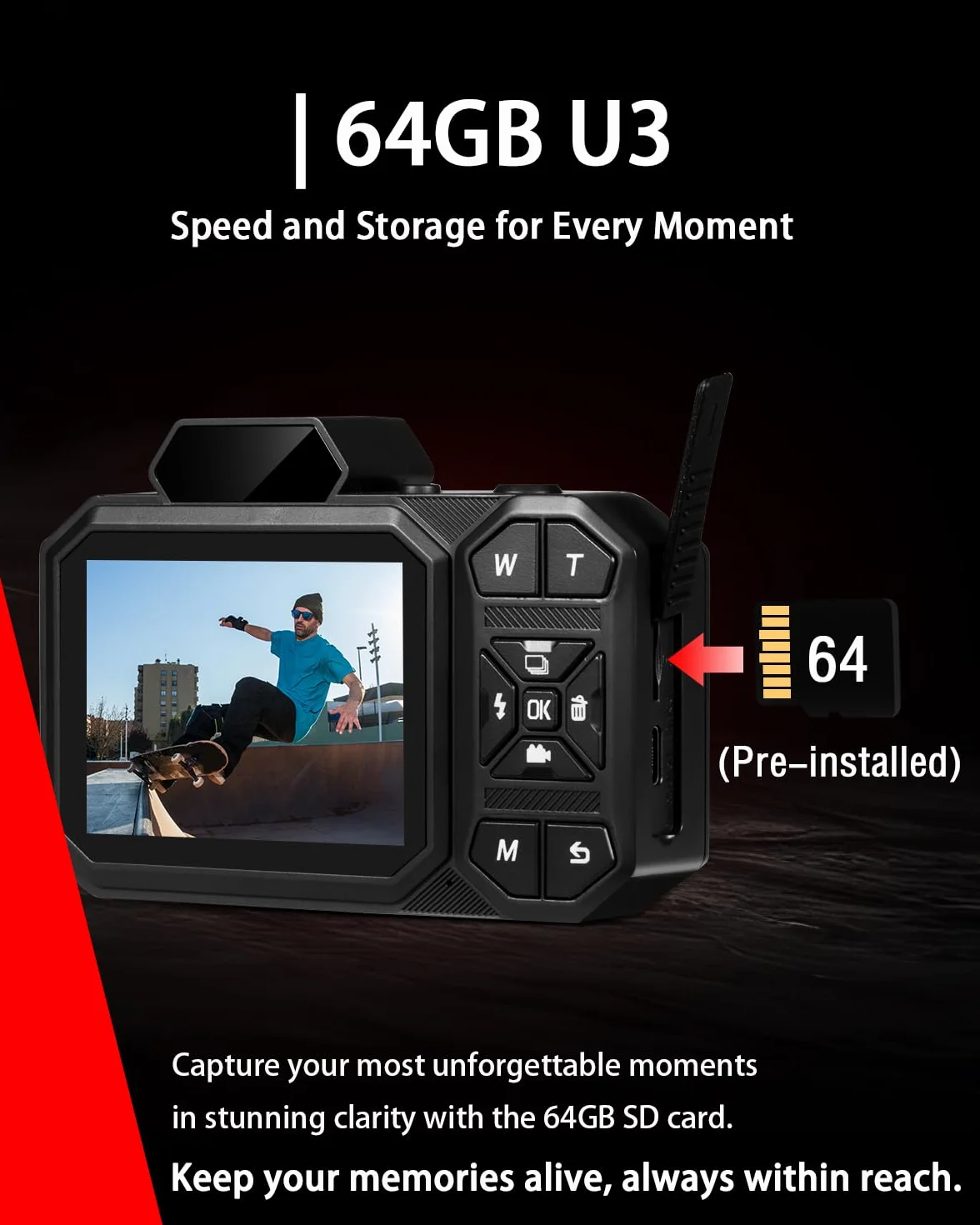 Macchina Fotografica Digitale, Bextgoo Fotocamera 4K per Vlog con Scheda da 64GB, Fotocamera con Autofocus da 48MP, Zoom 12X, Flash e Anti-Shake, Fotocamera Digitale Compatta per Adulti e Adolescenti