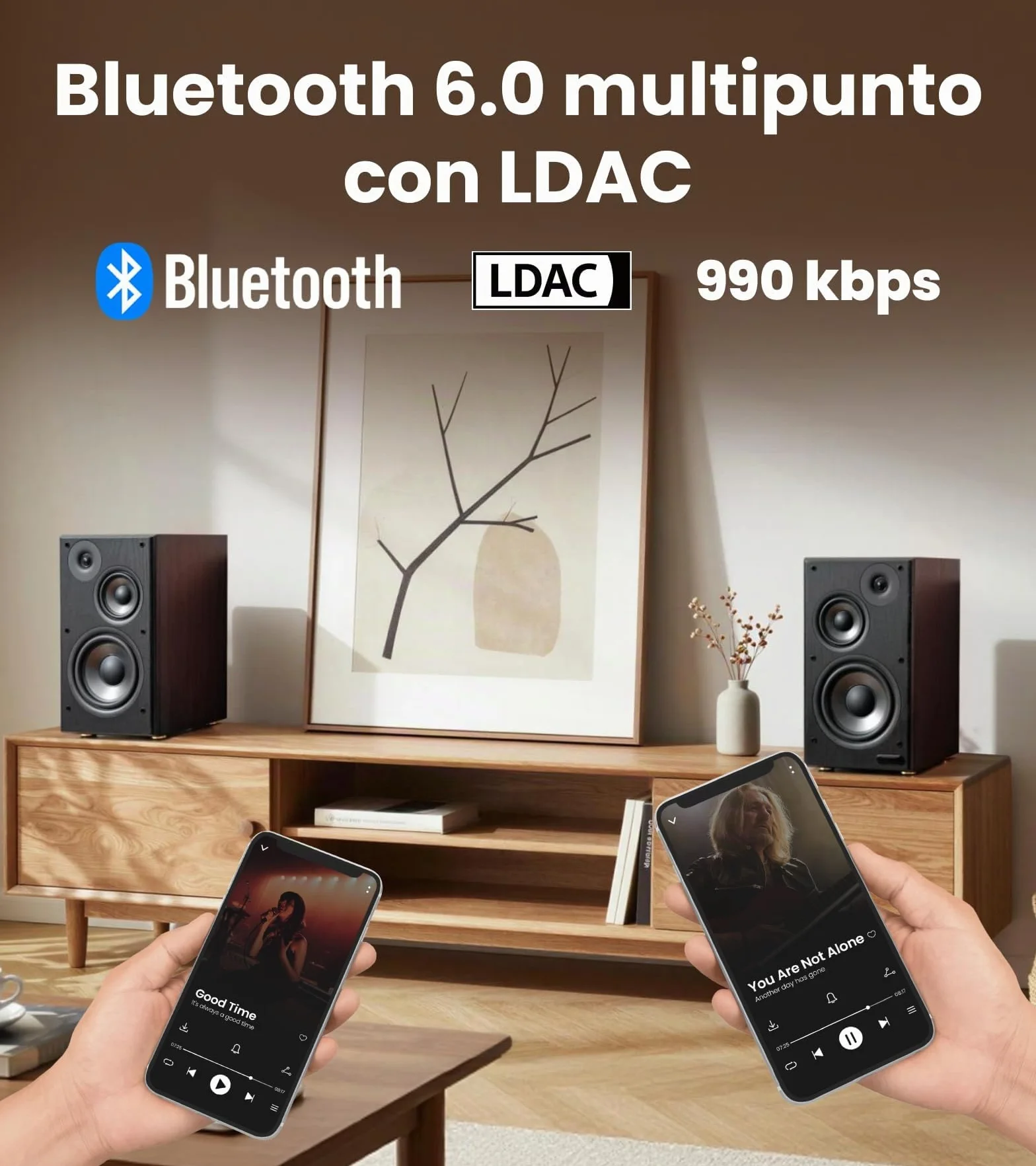 Edifier Diffusori da scaffale amplificati R2750DB MKII, monitor studio144 W con uscita subwoofer, audio ad alta risoluzione, Bluetooth 6.0 con LDAC, HDMI/ottico/coassiale per PC impianti - Noce