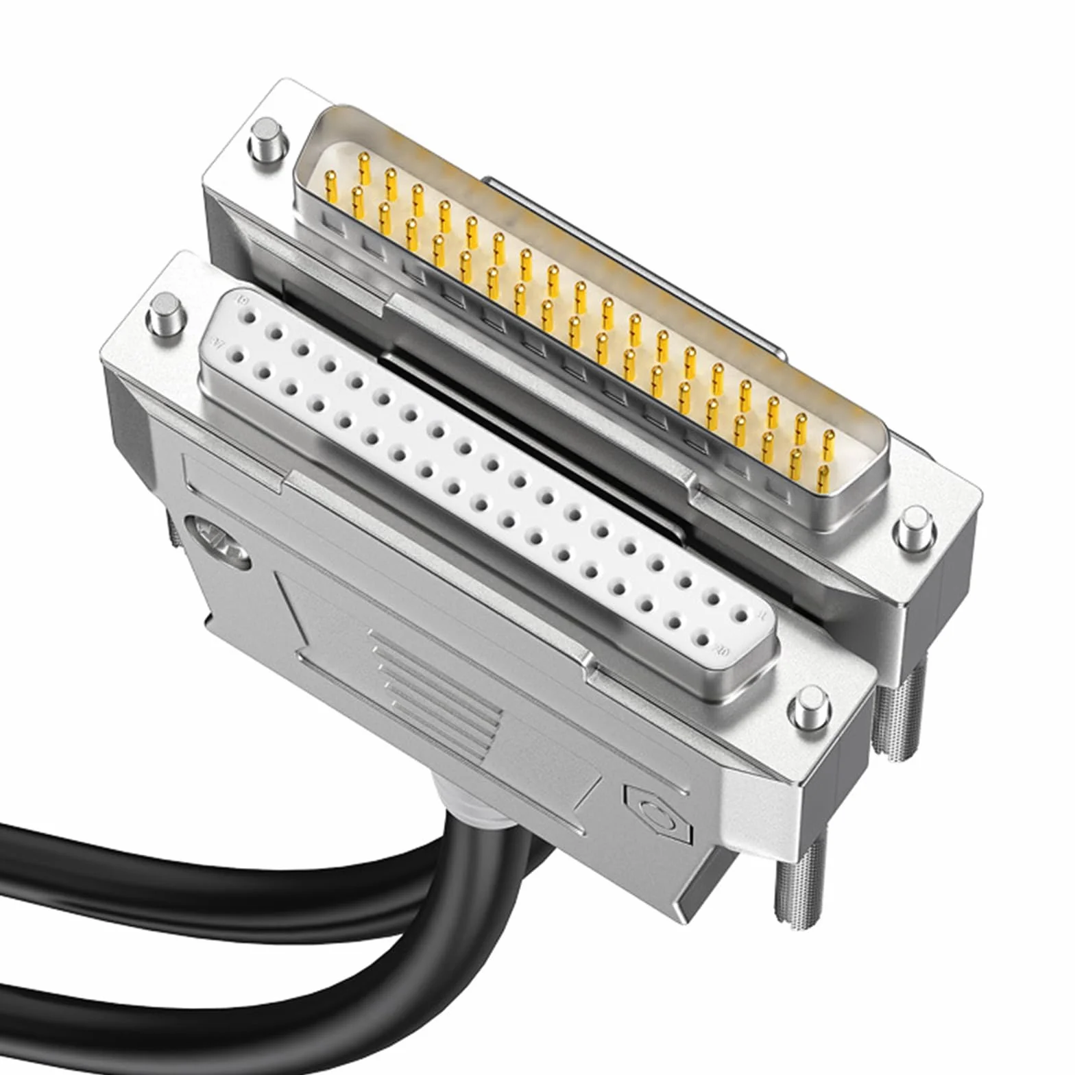 Cavo DB37 Cavo di Estensione DB37 Maschio-Maschio Cavo a 37 Pin Cavo schermato per Trasmissione Dati sicura Colore 2