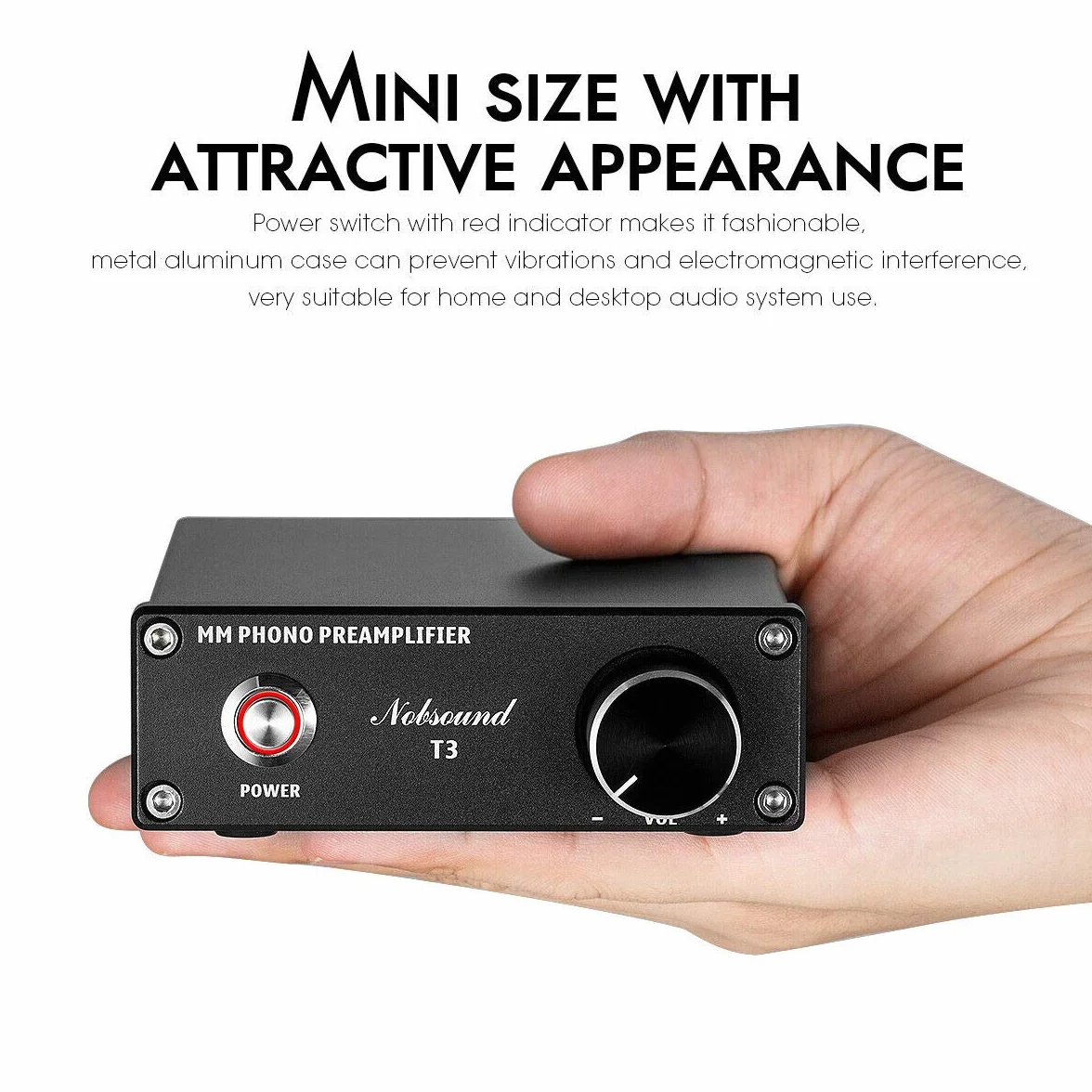 Nobsound Mini HiFi MM Preamplificatore RIAA per giradischi