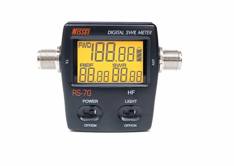 NISSEI ROSMETRO - WATTMETRO DIGITALE RS-50 (VHF e UHF) RS-70 (HF+ 6m) - LETTURA POTENZA DIRETTA, RIFLESSA E ROS (RS-70 (HF+ 6m))