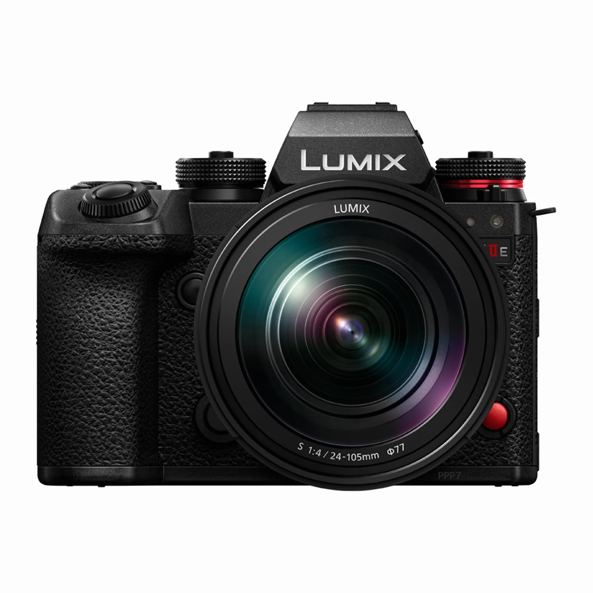 Panasonic LUMIX S1IIE Fotocamera Mirrorless Full Frame, con Obiettivo 24-105 mm F4, 24MP, Cs4K 60p, 6K 30p Open Gate, ProRes RAW, AF di Fase Ibrido, Attacco a L, Nero