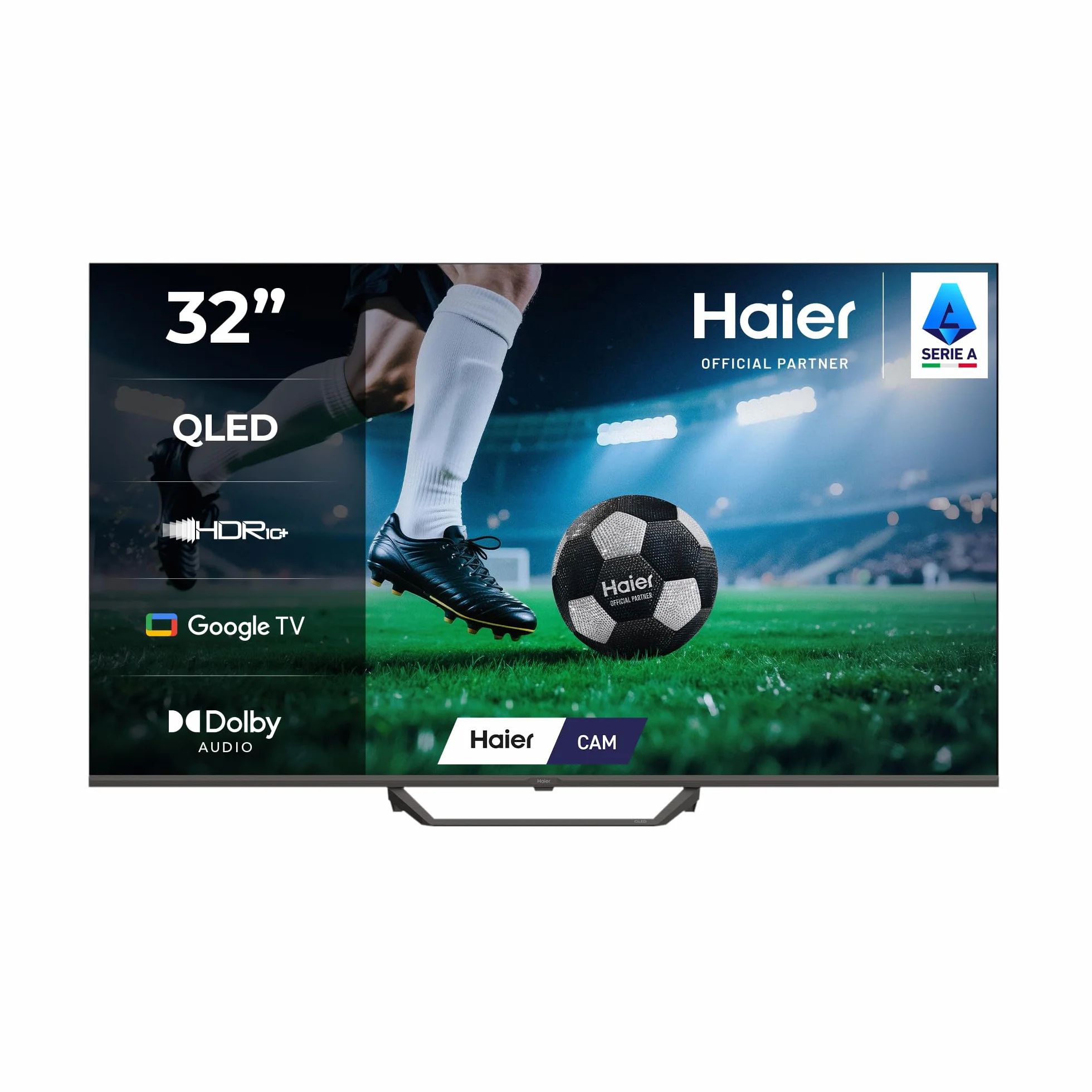 Haier 32'' QLED 4K UHD Smart TV H32S80EFX Google TV Dolby Audio HDR 10 120Hz HDMI 2.1