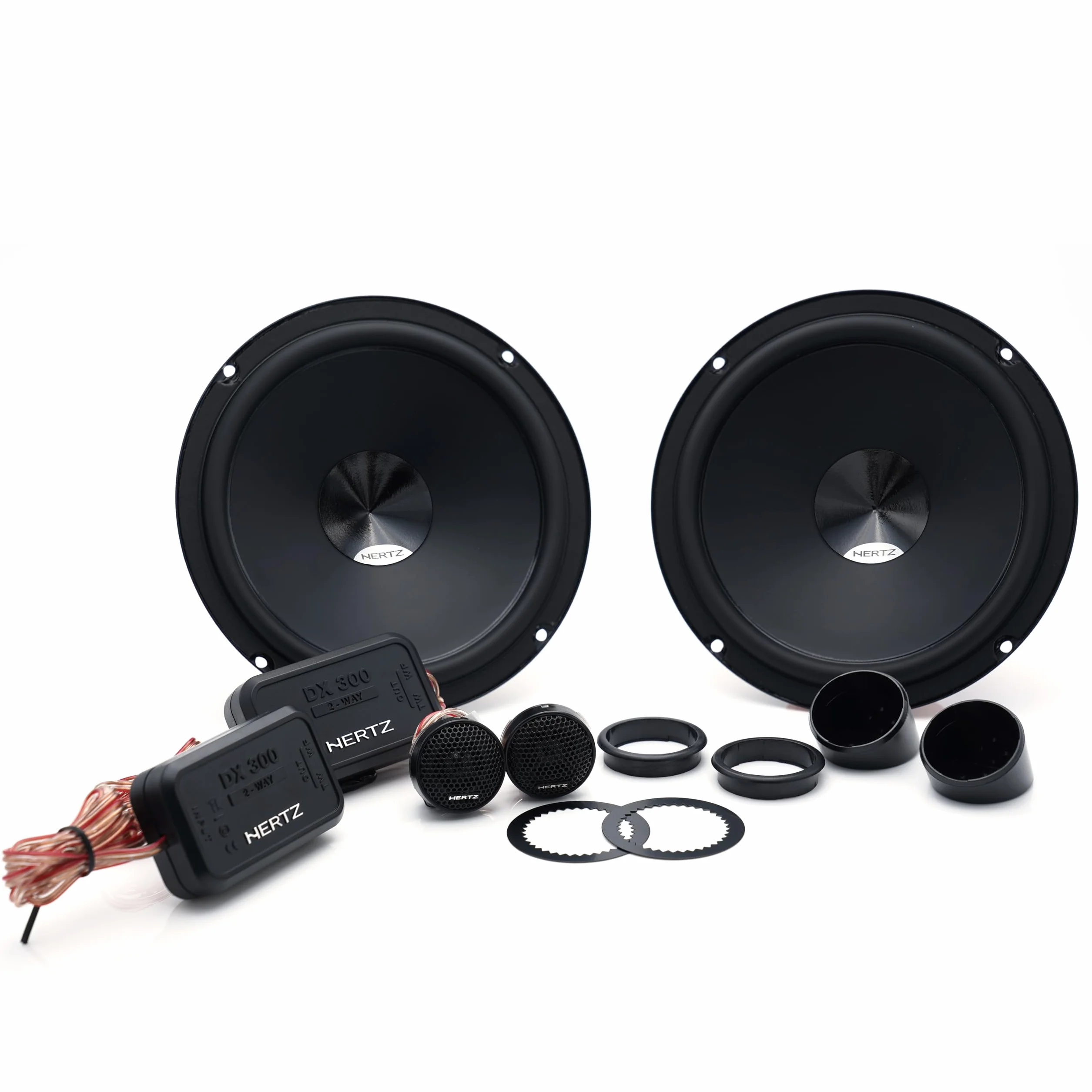 Hertz DSK 165.3 kit 2 vie 165mm, 160W | carta pressata idrorepellente, tweeter PEI 24mm, crossover incluso, 6,5 pollici, 80W RMS, 4 Ohm, 93 dB