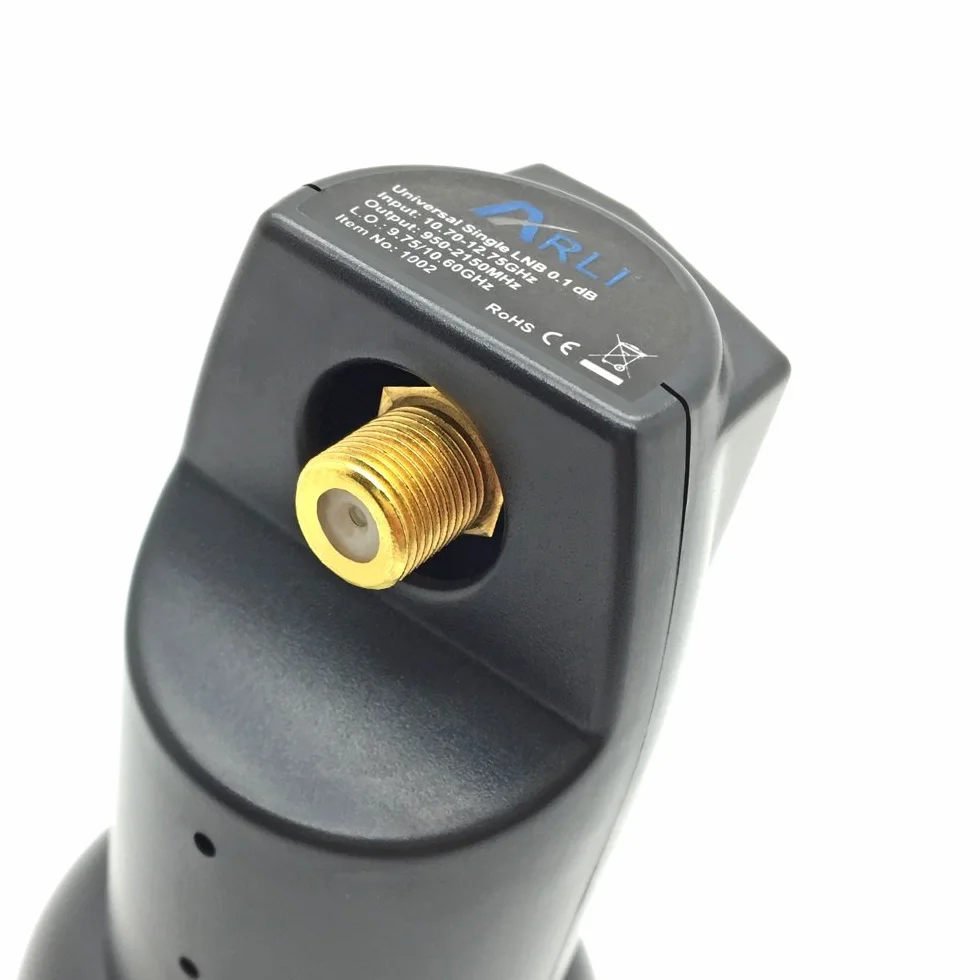 Impianto satellitare digitale da campeggio, 60 cm, specchio con ricevitore ARLI AH1 HD + Single LNB + cavo da 10 m