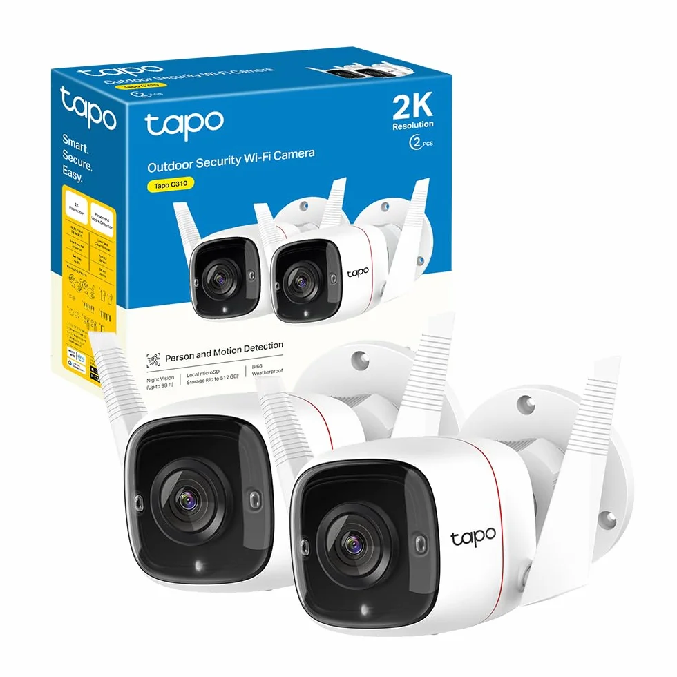 Tapo C310 Telecamera Wi-Fi Esterno FHD 1296P IP66 Visione Notturna 30m