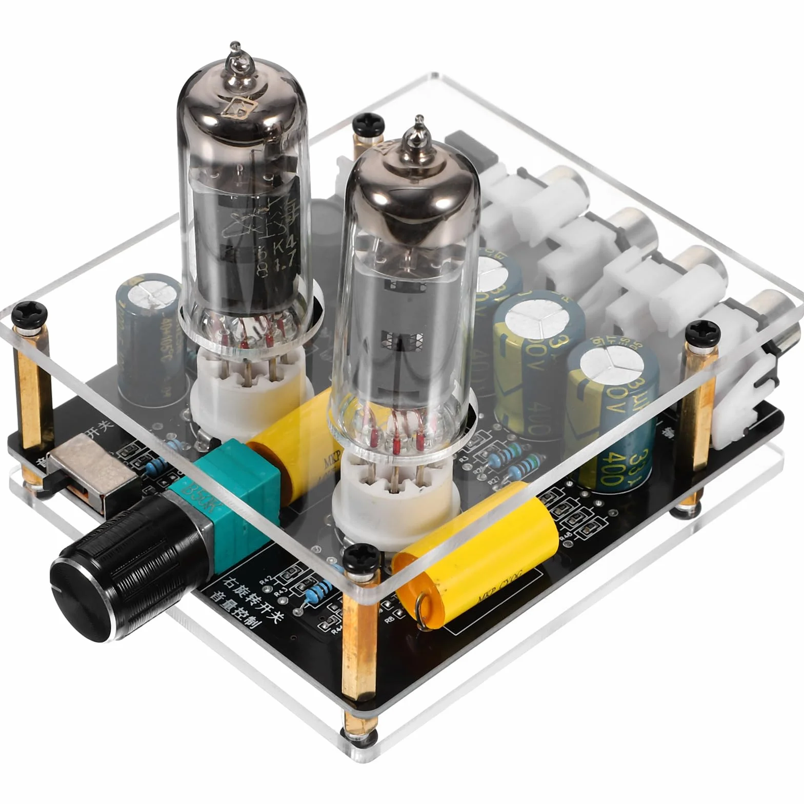 Preamplificatore Valvolare Phono Scheda Pcb Portatile Custodia Abs