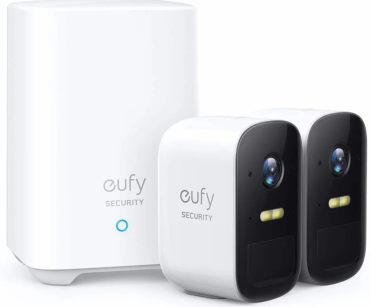 Eufy Security, EufyCam 2C Wireless, 180 Giorni Durata batteria, HD 1080p, IP67, Visione Notturna, Compatibile con Amazon Alexa, kit a 2 cam, senza canone mensile (rinnovato)