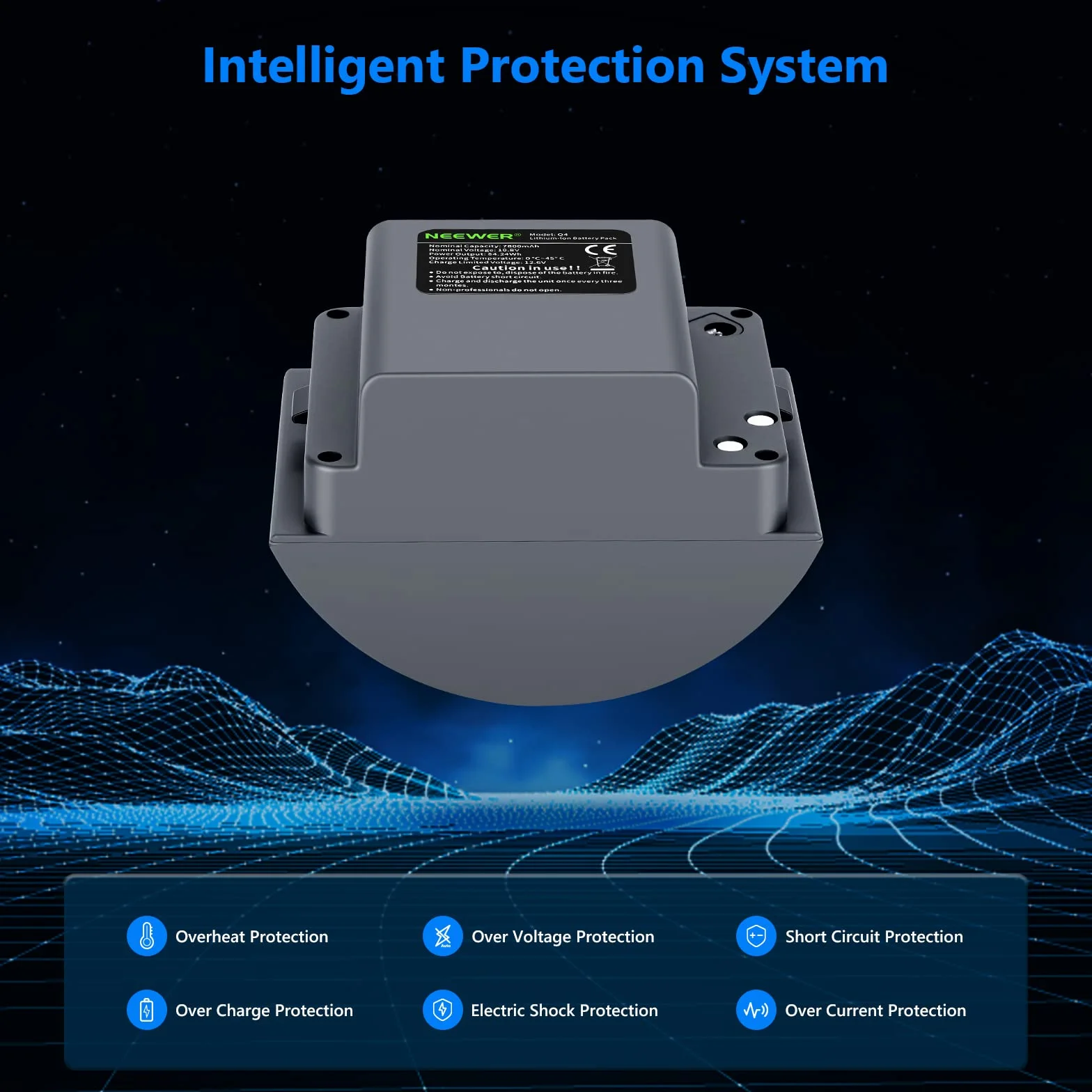 Neewer Batteria Ricaricabile agli Ioni di Litio ad Alta Capacità di Ricambio per Flash VISION 4, ML300 Flash Strobo da Studio per Esterni