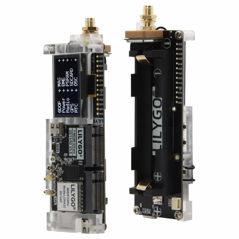 LILYGO T-BeamSUPREME Meshtastic ESP32-S3 TTGO Scheda di Sviluppo LoRa L76K GPS WiFi Modulo Bluetooth con SH1106 OLED da 1,3" (L76K 868Mhz)