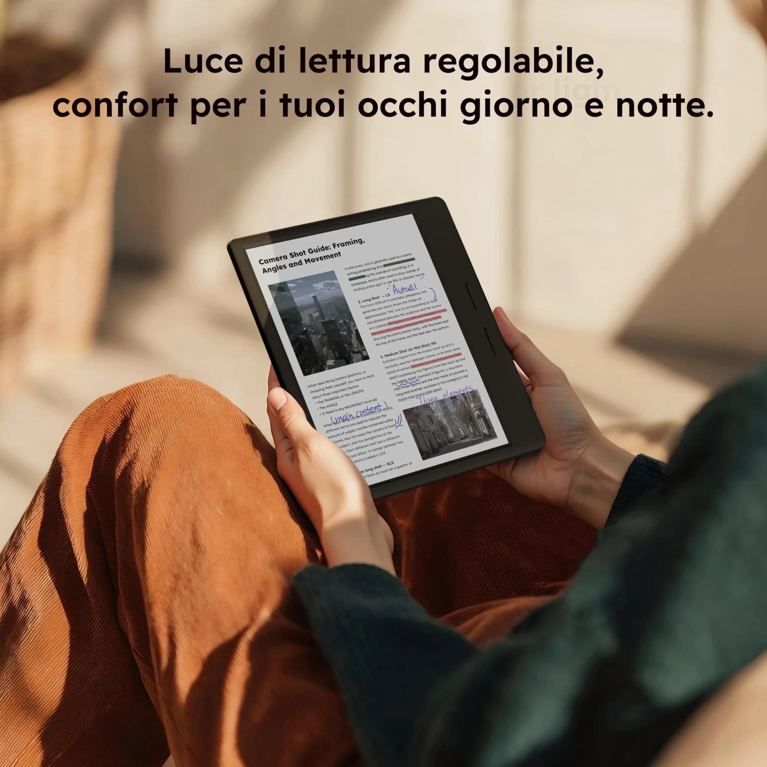 Ocean C - Lettore di eBook a colori da 64 GB + 4 GB, supporta la scrittura a mano, tablet in carta E-Ink a colori da 7 pollici con batteria a lunga durata per lettura e scrittura (penna stilo