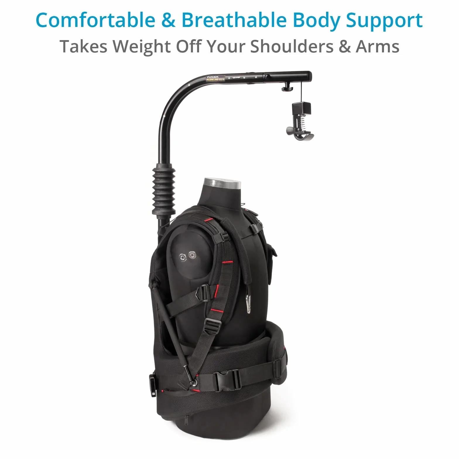 Gilet di supporto ergonomico professionale per telecamera FLYCAM Flowline 600N. Carico utile fino a 12-15 kg/26-33 libbre (FLCM-FLN-600N)