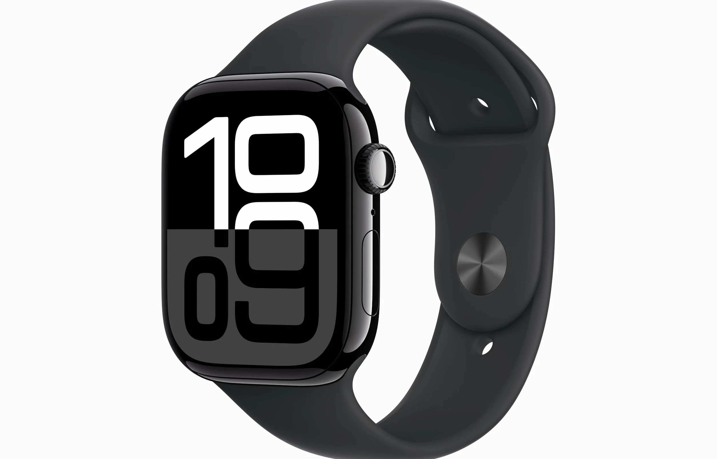 Apple Watch Series 10 [GPS, 46mm] - Cassa Jet Black in Alluminio con Cinturino Sport Nero, M/L (Ricondizionato)