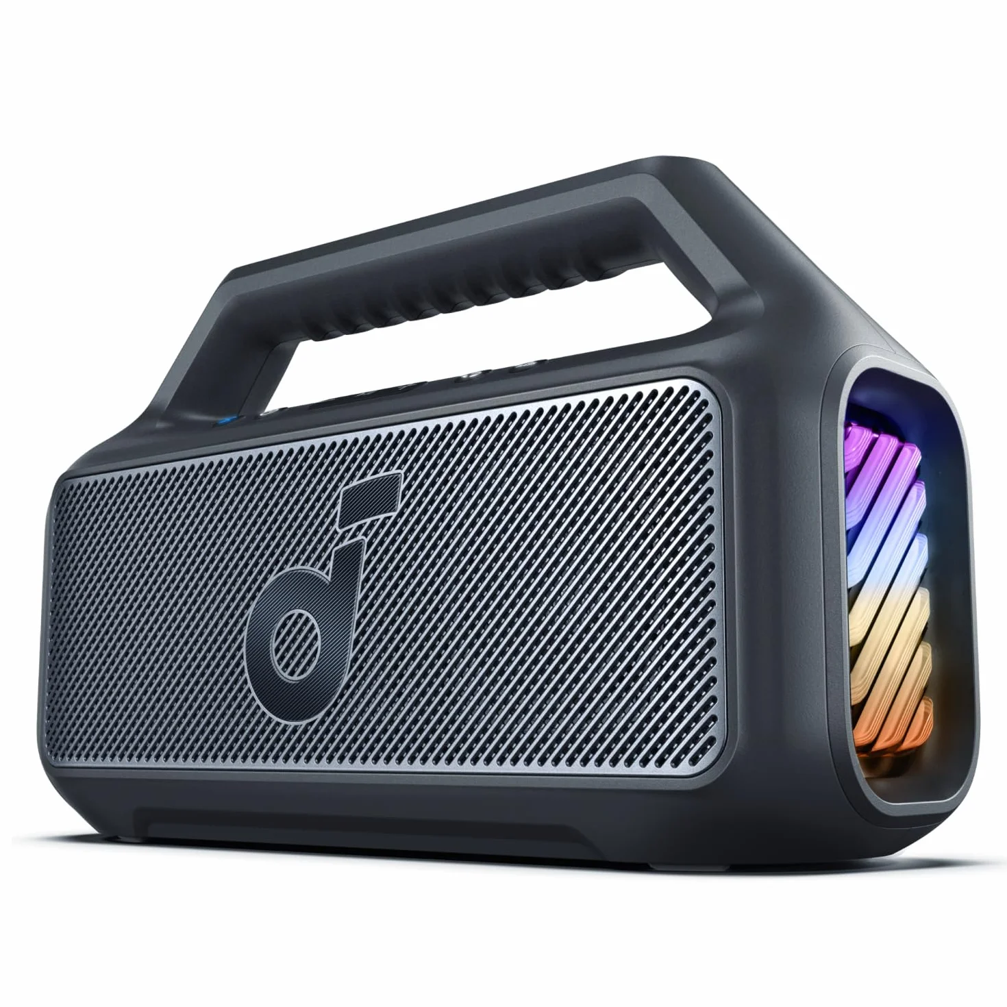 Soundcore Cassa Bluetooth Portatile Boom 2, 80W Booming Sound con Subwoofer e BassUp 2.0, 24H, IPX7, Luce LED, USB-C, EQ Personalizzato, per Esterni, Campeggio Spiaggia e Giardino