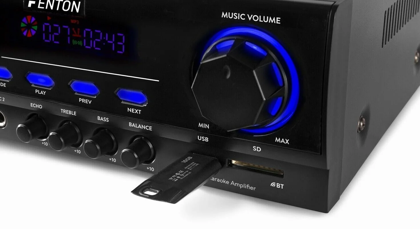 Kit Audio Diffusione Bluetooth USB Telecomando 4 Casse Bianche