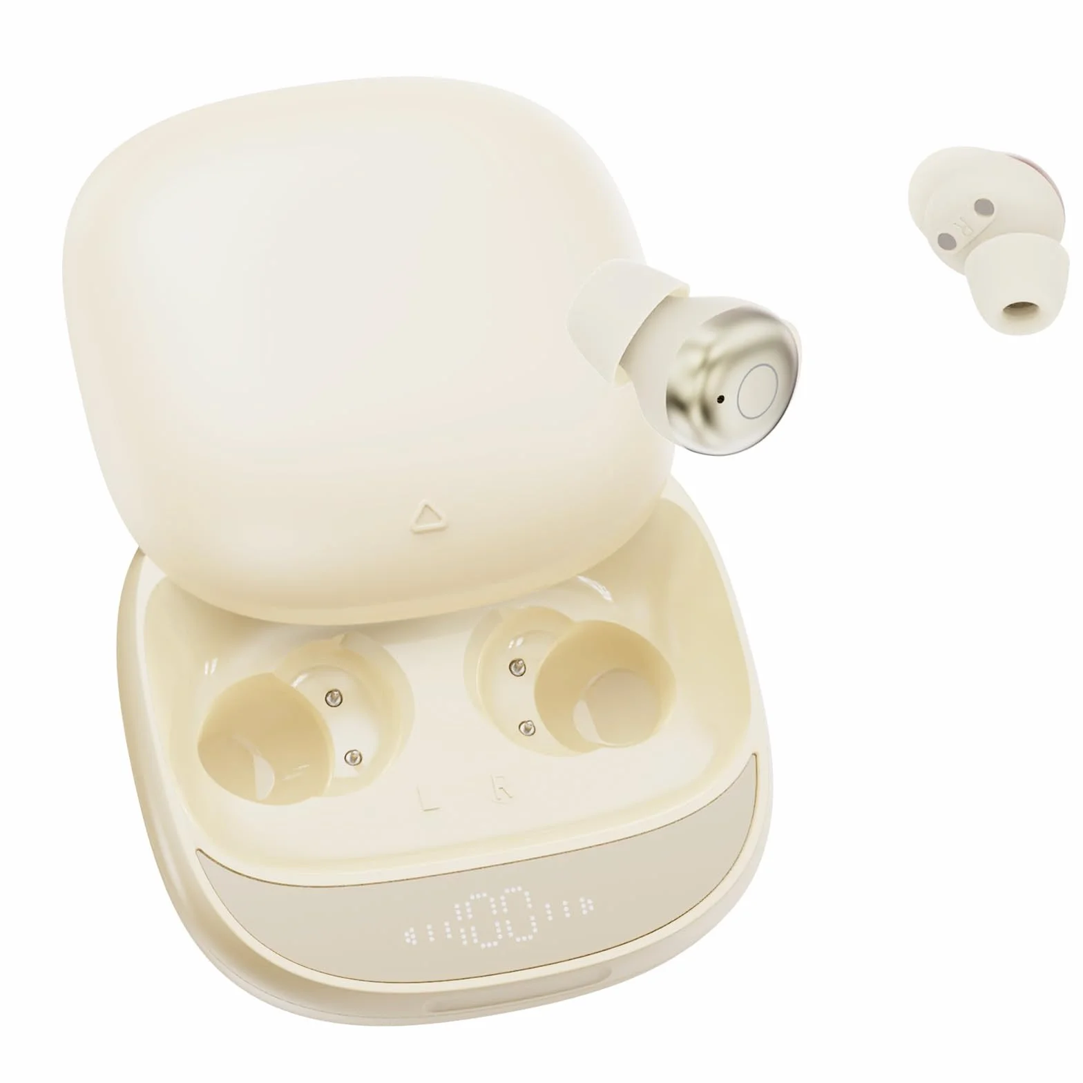 Cuffie Bluetooth, Cuffie per Dormire sul Fianco, Auricolari Bluetooth 5.4 con Doppia Modalità Sonno, 40 Ore Mini Sleep Earbuds Bluetooth, 6 modalità EQ Mini In Ear Auricolari IPX7, Display LED