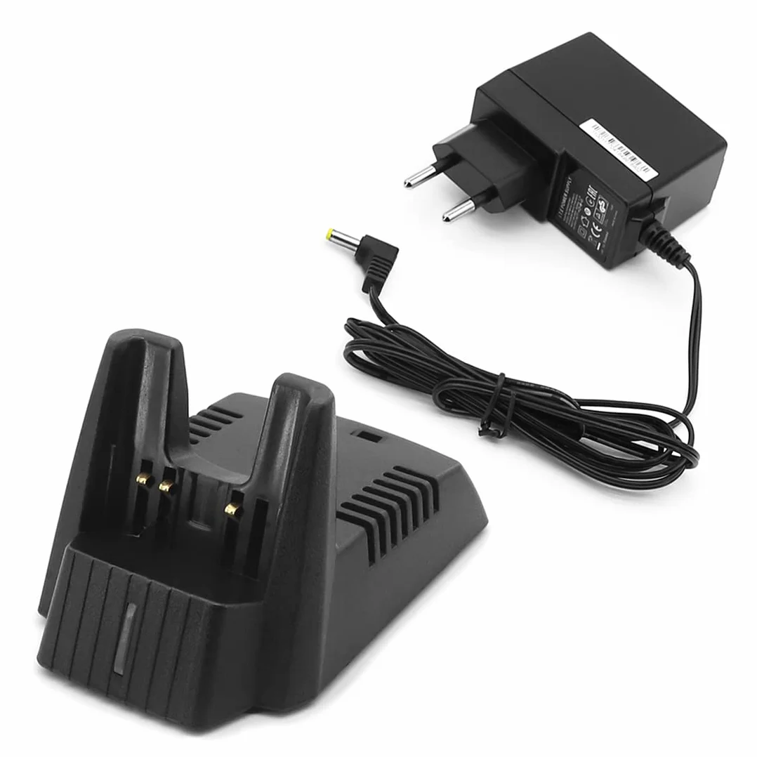 Base Stazione di Caricabatterie da Scrivania per Yaesu Vertex Standard Horizon Radio FT-60 HX270S VX-170 VXA-200 Aviator Talkie Walkie Batteria FNB-V57 FNB-64 FNB-83 FNB-V94 Adattatore UE