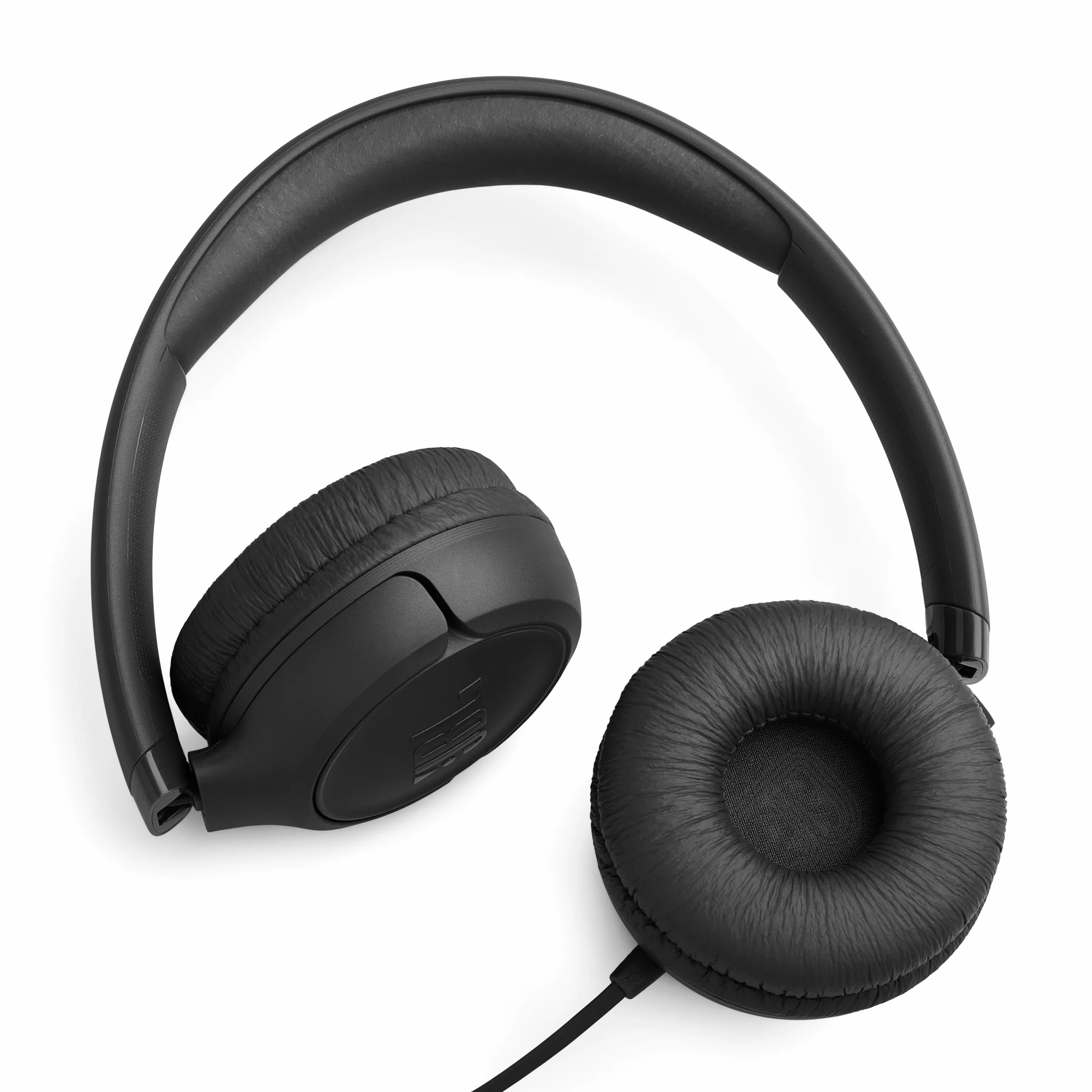 JBL Tune 530 Cuffie con Filo On Ear, Microfono, Suono JBL Pure Bass, Preimpostazioni EQ, Design Pieghevole e Cavo Anti-Groviglio, Nero