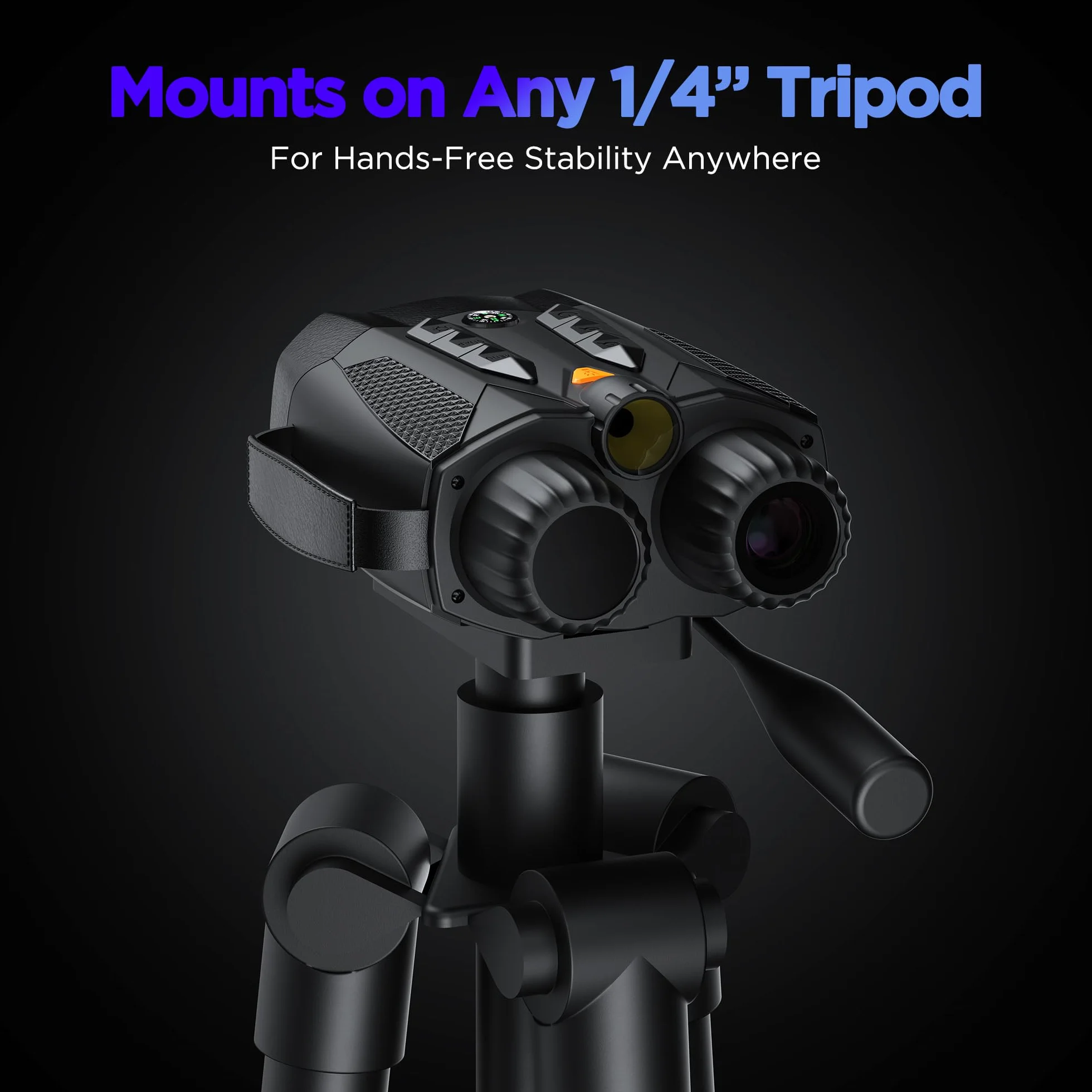 Binocolo Visore Notturno 4K: Night Vision con Batteria Ricaricabile Da 5000mAh - Visione Notturna 10X Digitale Zoom 7-Livelli Infrarossi 3" - Regali Di Caccia Per Uomini/Papà/Marito - Campeggio